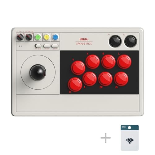 8Bitdo Arcade Stick for Switch & Windows Arcade Fight Stick Support Wireless