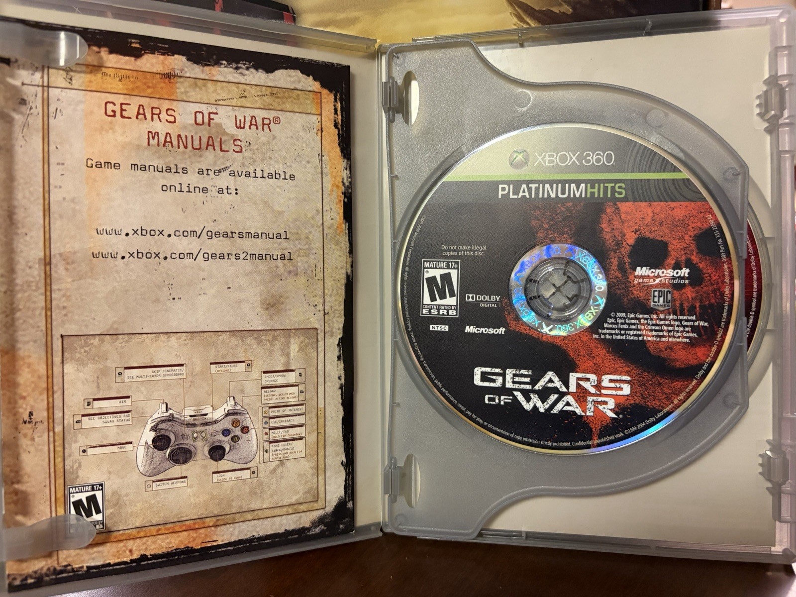Limited Edition Gears of War 3 320GB Xbox 360 with Box, Game Guide, & Triple PAC