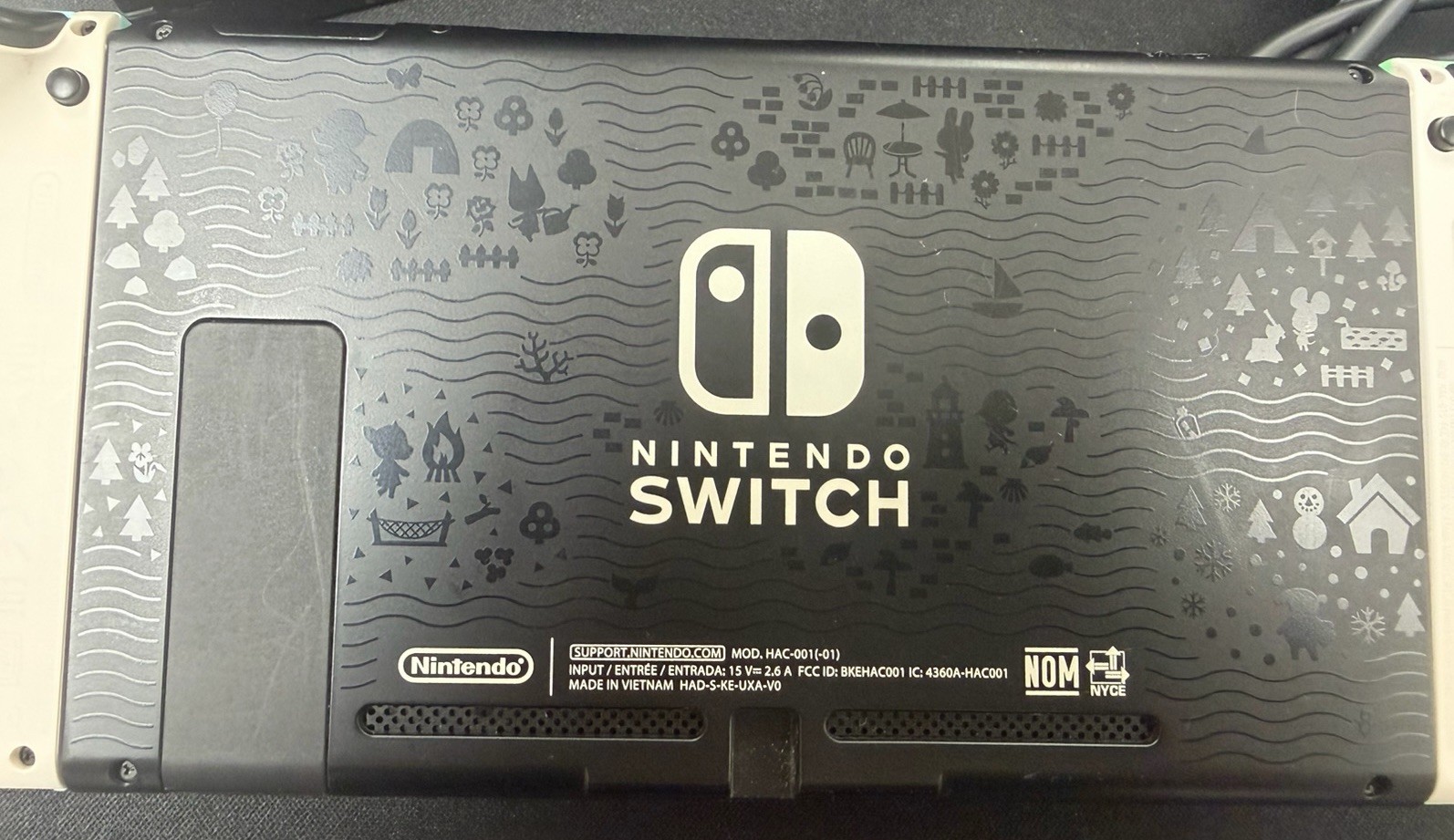 Nintendo Switch Neon Red & Blue Joy-Con with Dock and Charger. Launch model