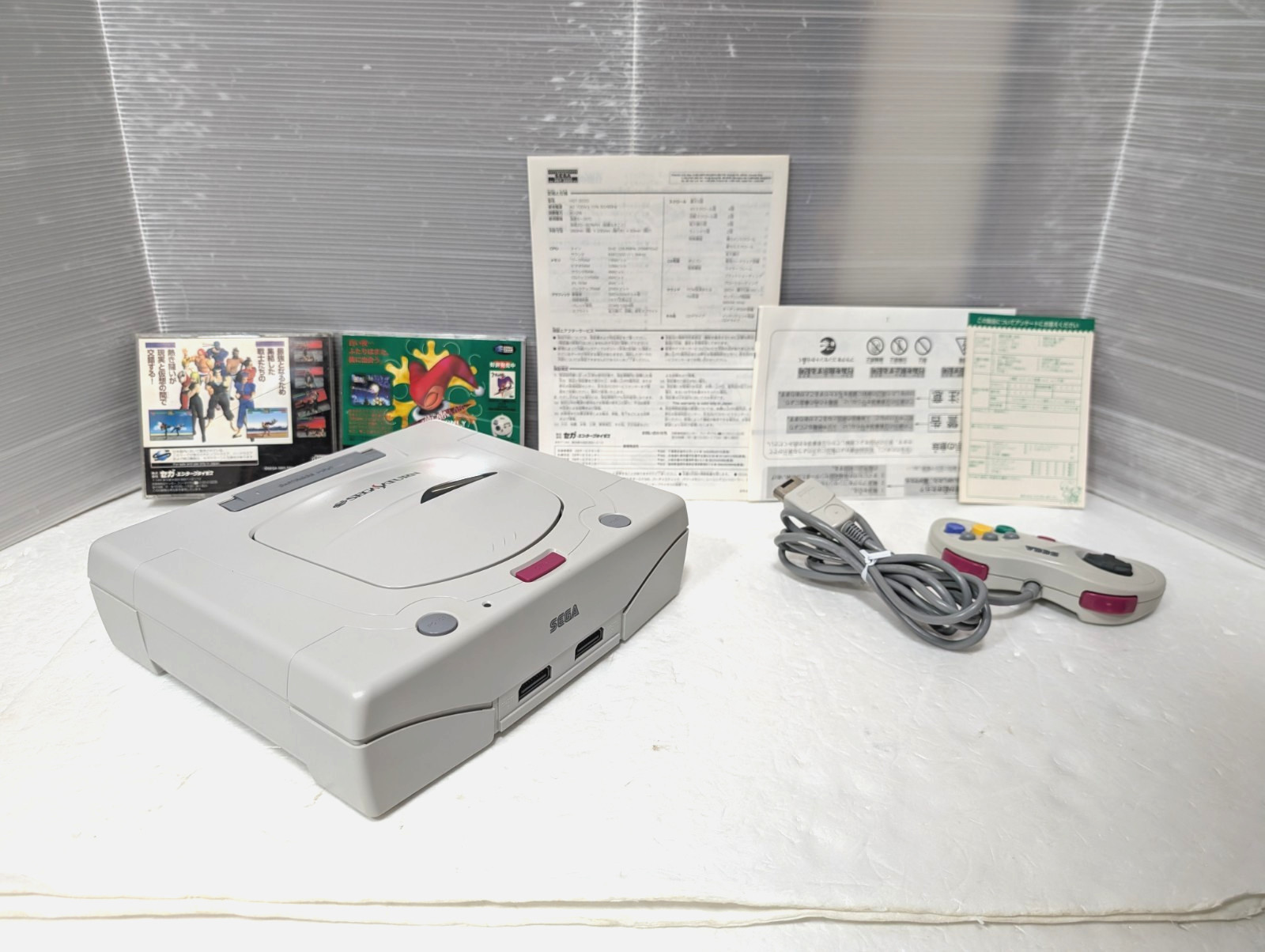 Sega Saturn WHITE Christmas Nights Limited Edition Console HST-0014 Japan Box