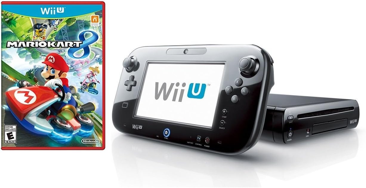 Nintendo Wii U Mario Kart 8 Deluxe Set 32GB Console Very Good 2Z