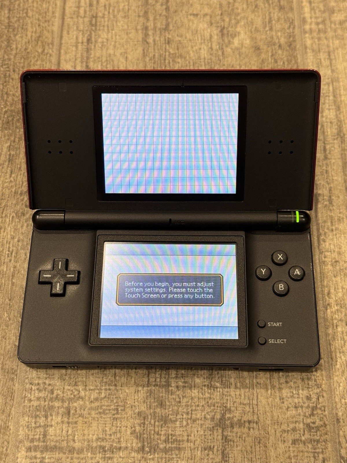 Nintendo Ds Lite Crimson 2 Tone Red Black
