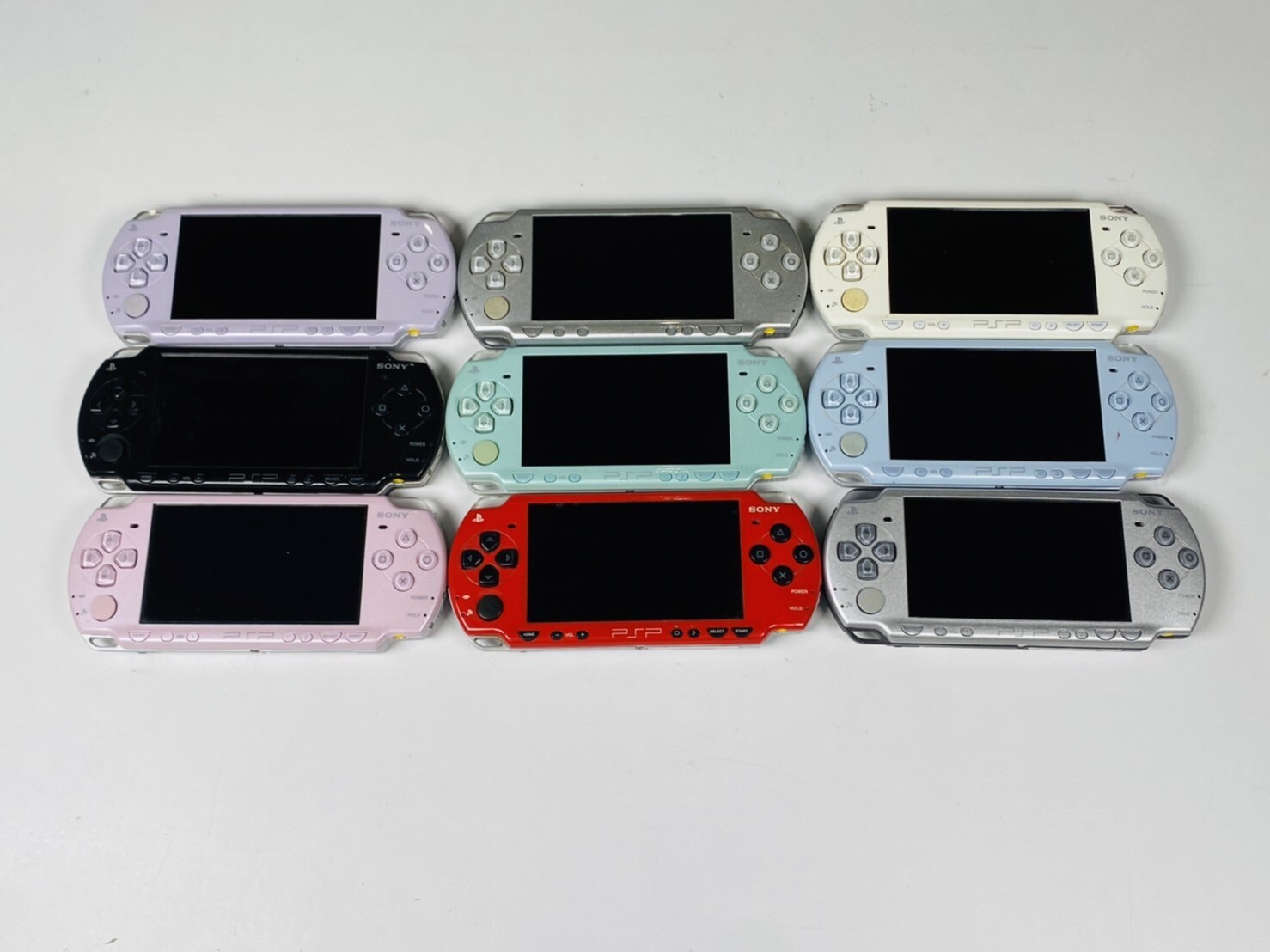 Sony PSP 2000 Console Various Color Region Free w/battery charger,battery (Good)