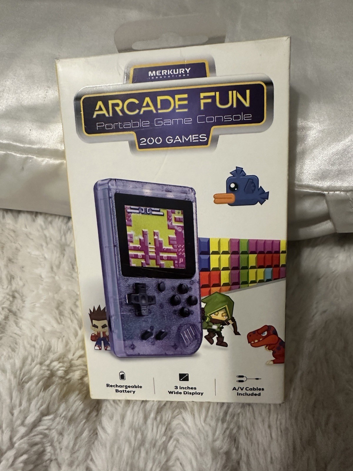 Merkury Innovations Arcade Fun Portable Game Console 200 Games Preloaded Sealed!
