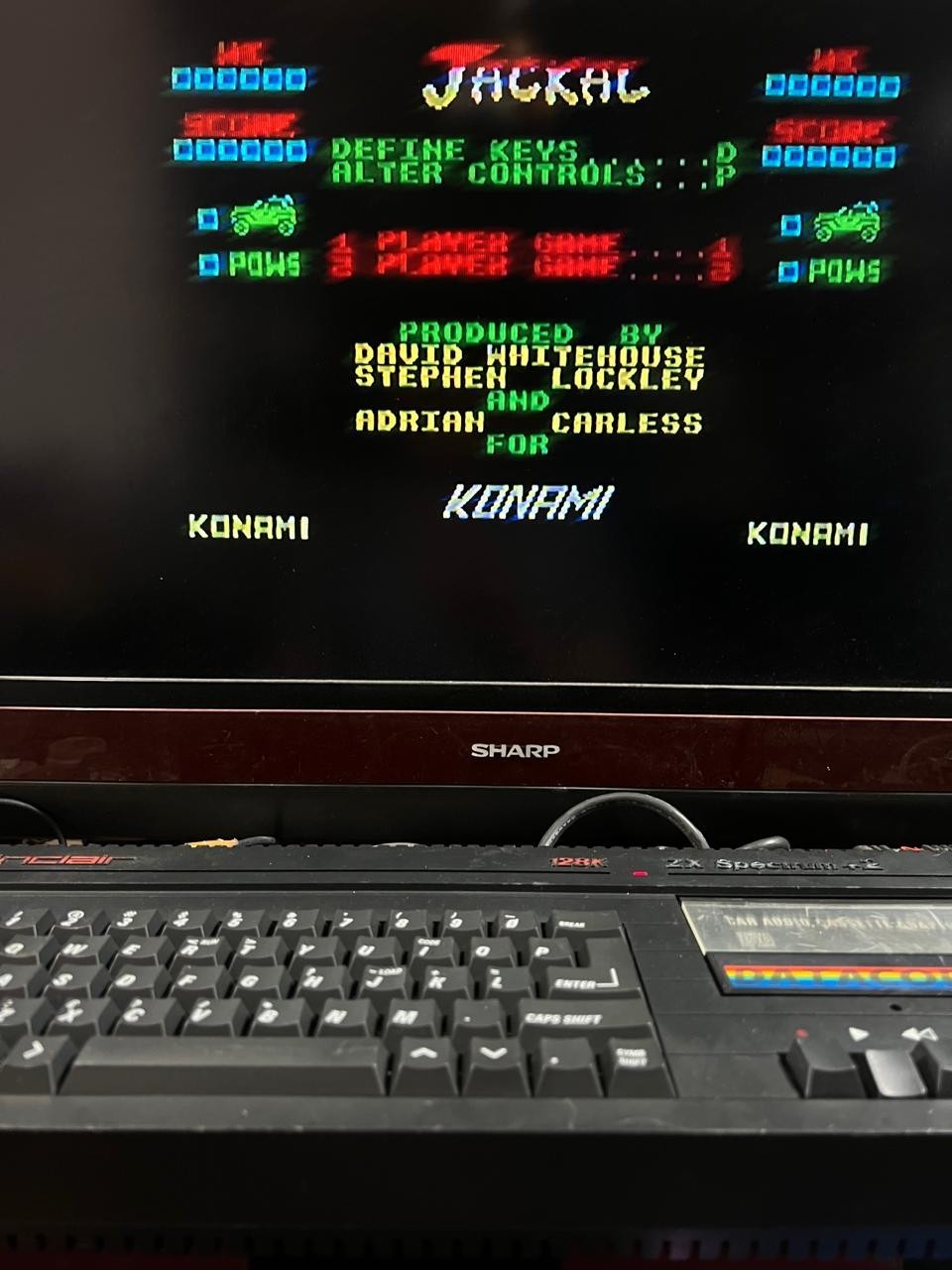 SINCLAIR ZX SPECTRUM +2 128K Black COMPUTER Game VINTAGE