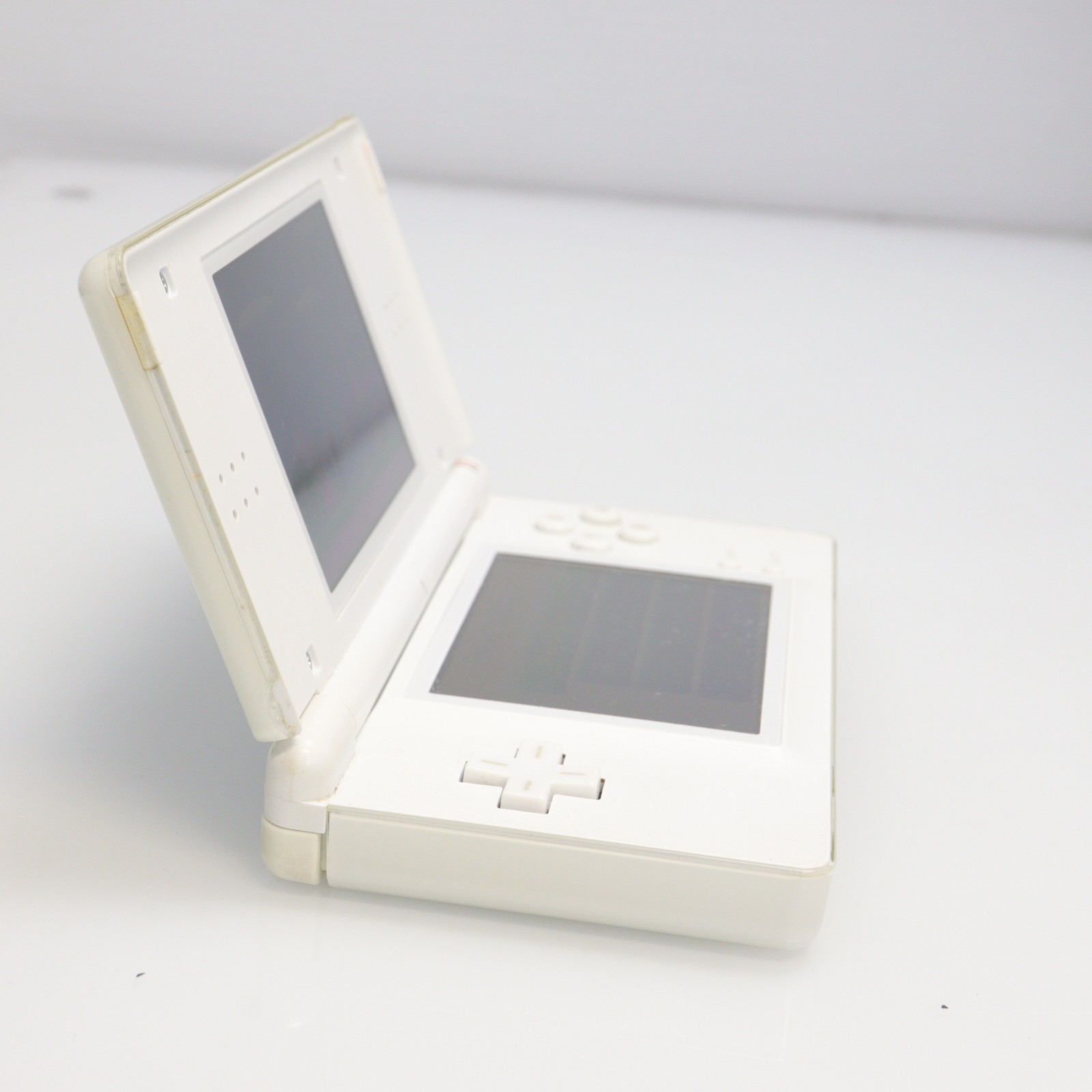 Nintendo DS Lite (USG-001) Handheld with 6 Games & Carrying Pouch – Polar White