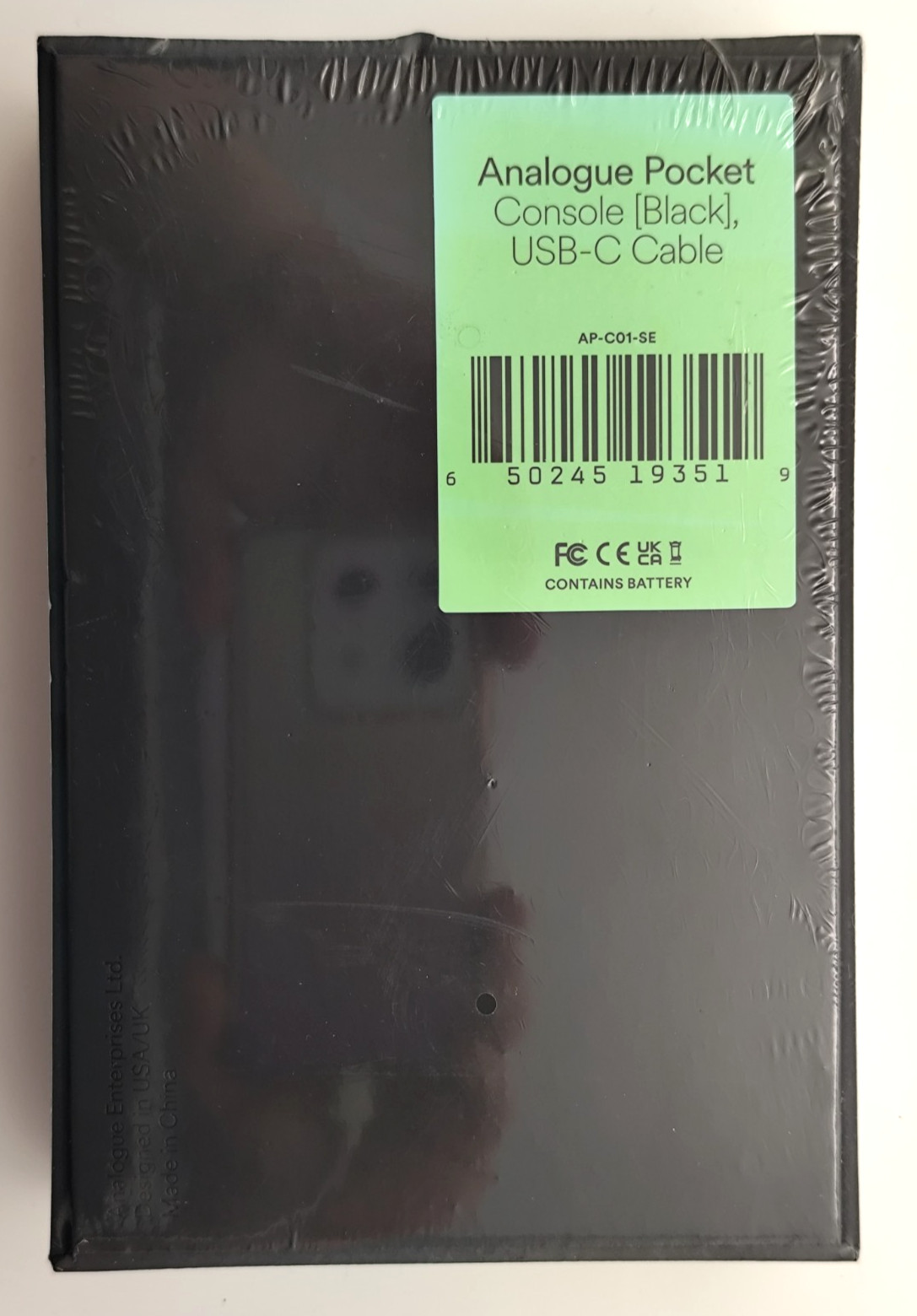 Analogue Pocket Black Console System W/ USB Cable – BRAND NEW Factory Sealed!