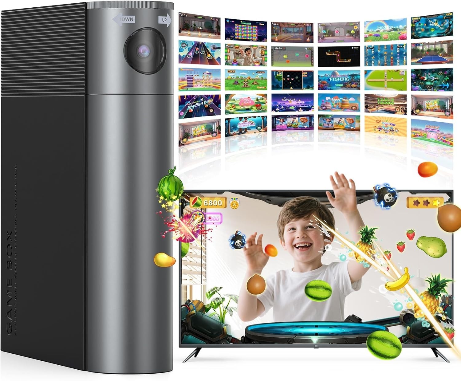 MetFut Motion Video Game Console, Plug & Play AR Camera Games
