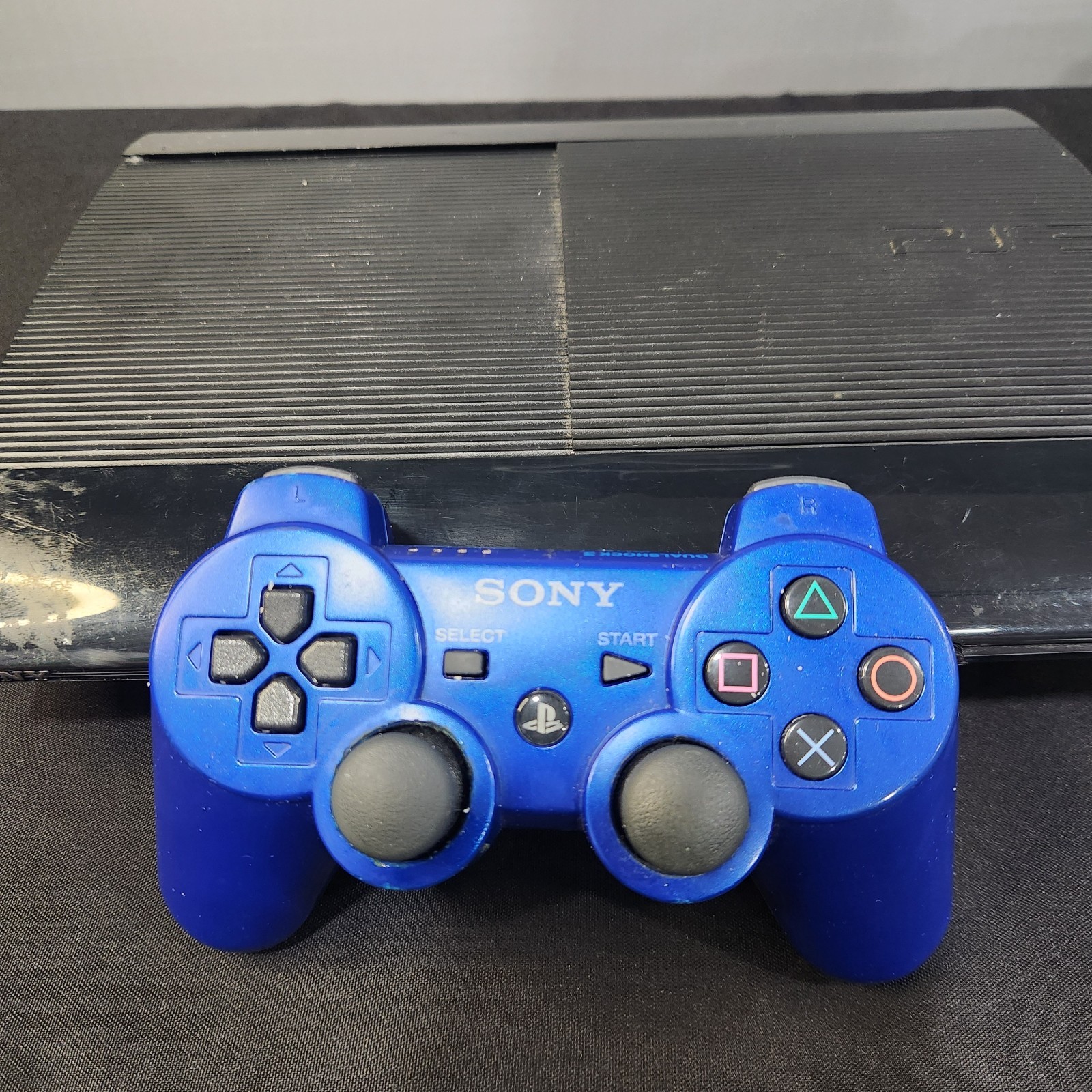 Sony PS3 Super Slim 500GB Console w/Controller Blue CECH-4201C