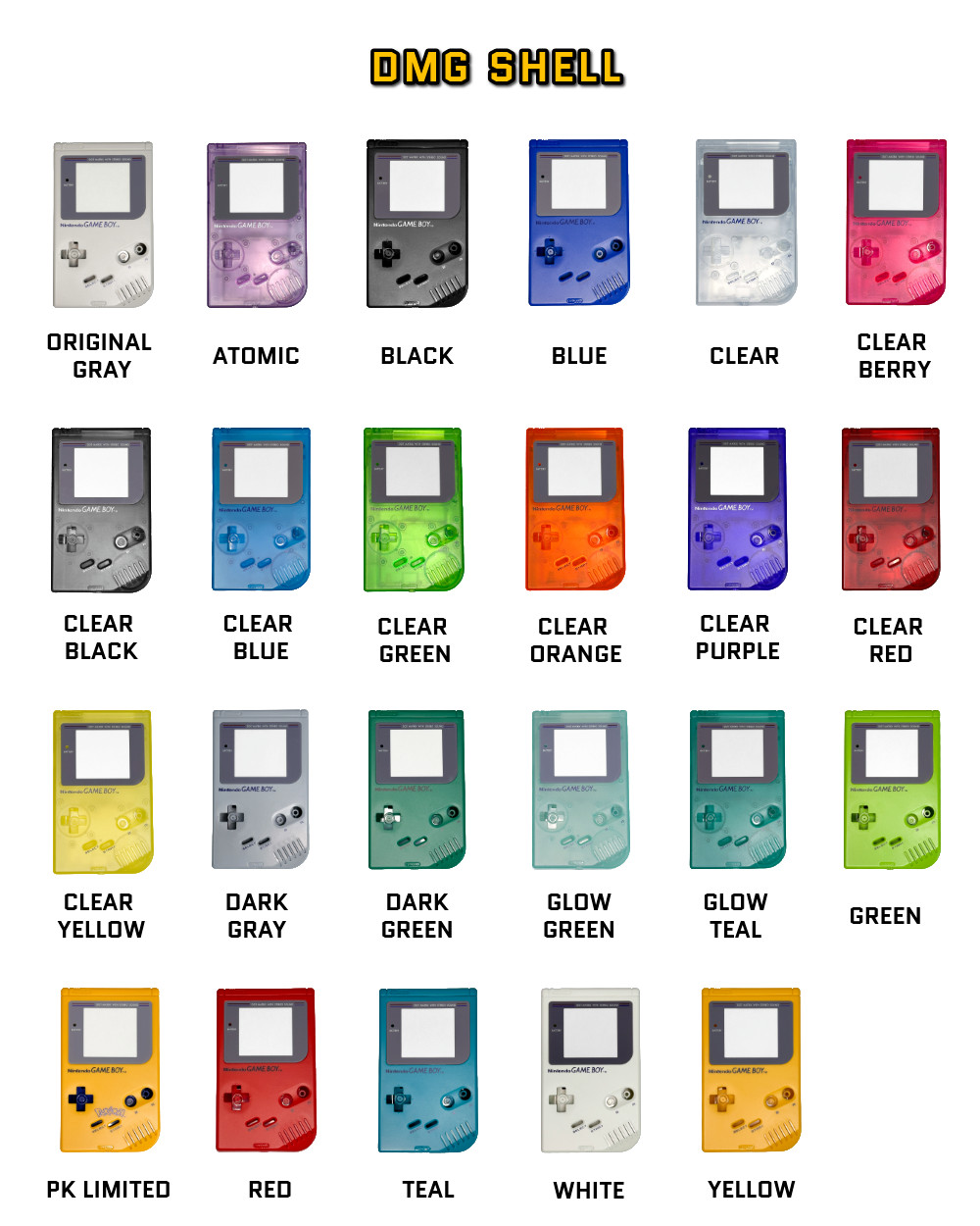 Game Boy Original DMG V5 RIPS IPS LCD UPGRADE – Send in Service – Pick Color