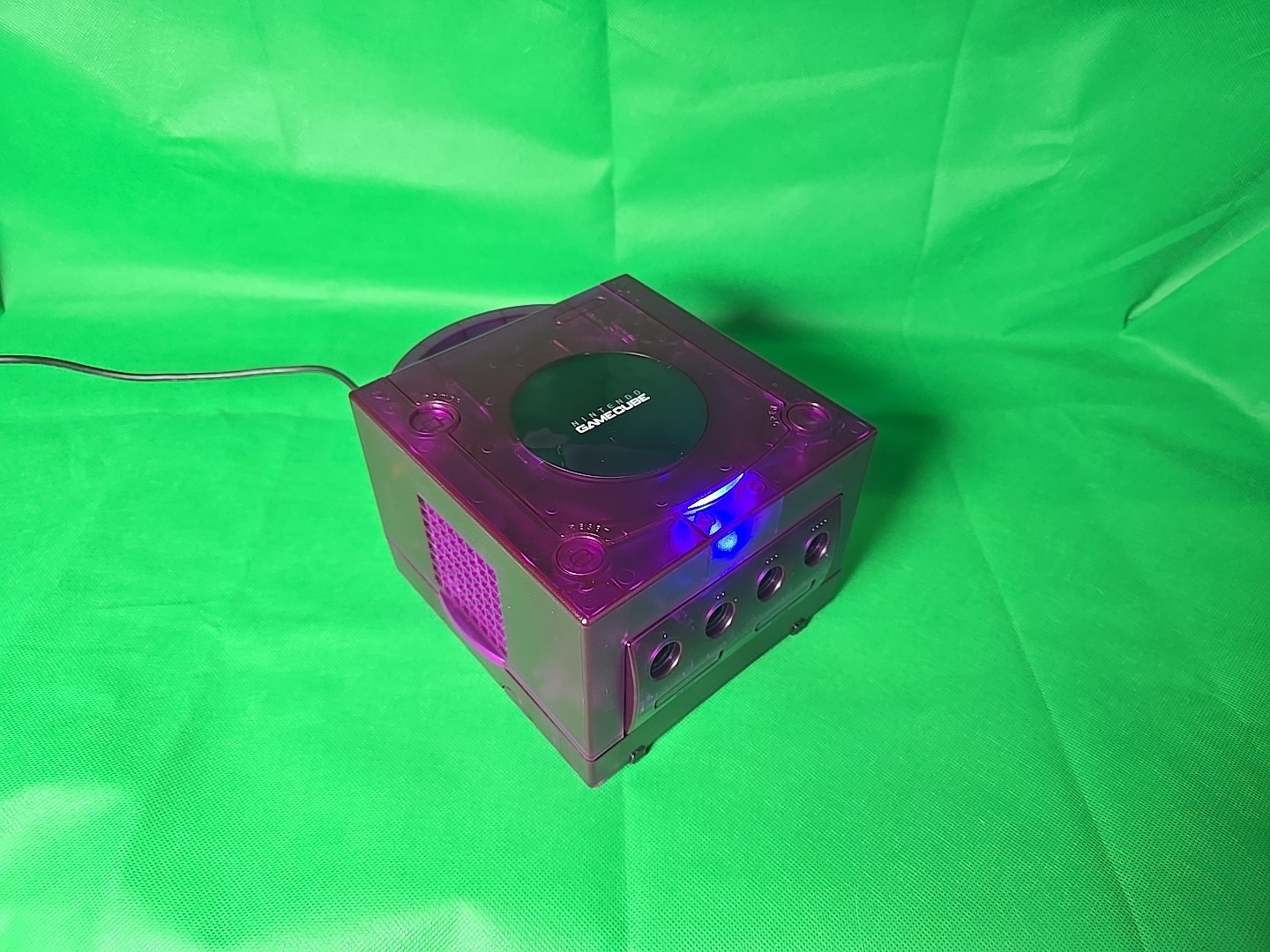 Nintendo GameCube Purple Transparent Console US NTSC-U/C Blue LED