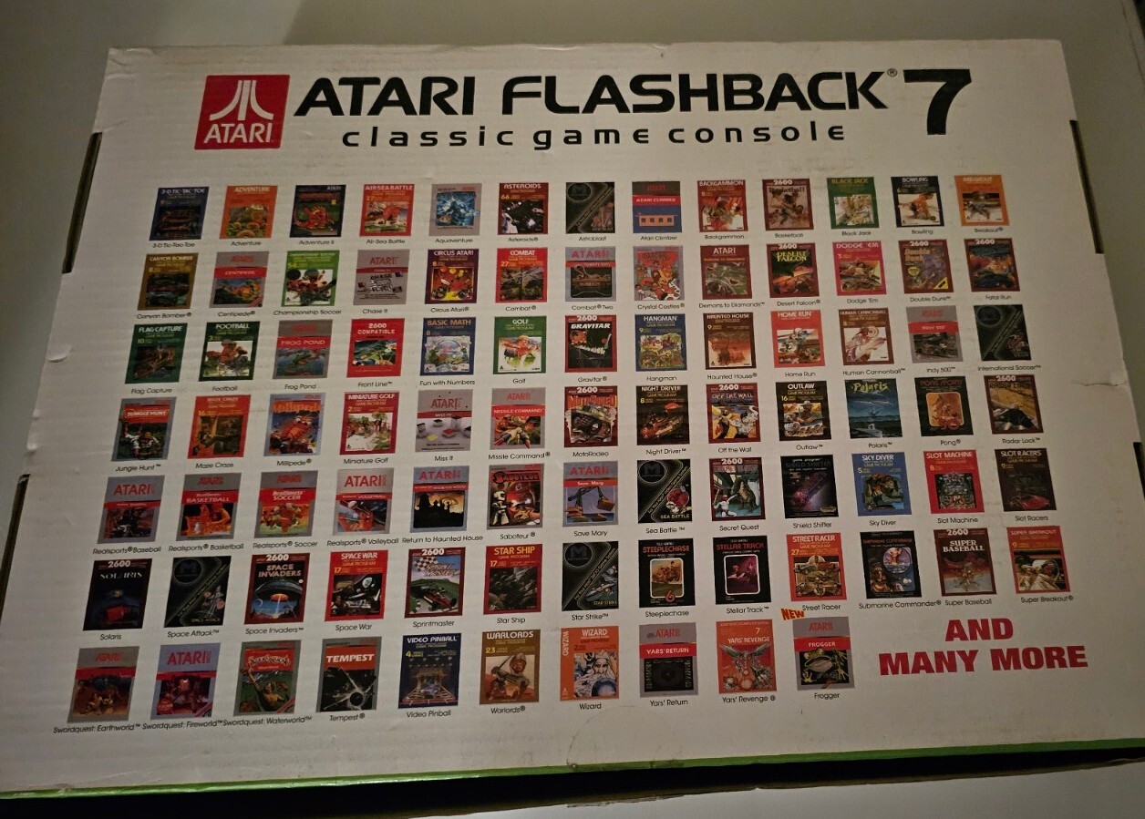 Atari Flashback 7 Classic Game Console – Black/Orange