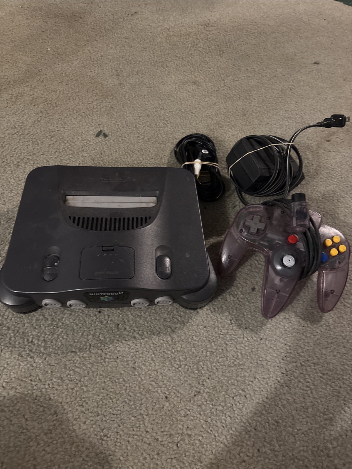 Nintendo 64 System 32MB Home Console – Charcoal Gray Tested
