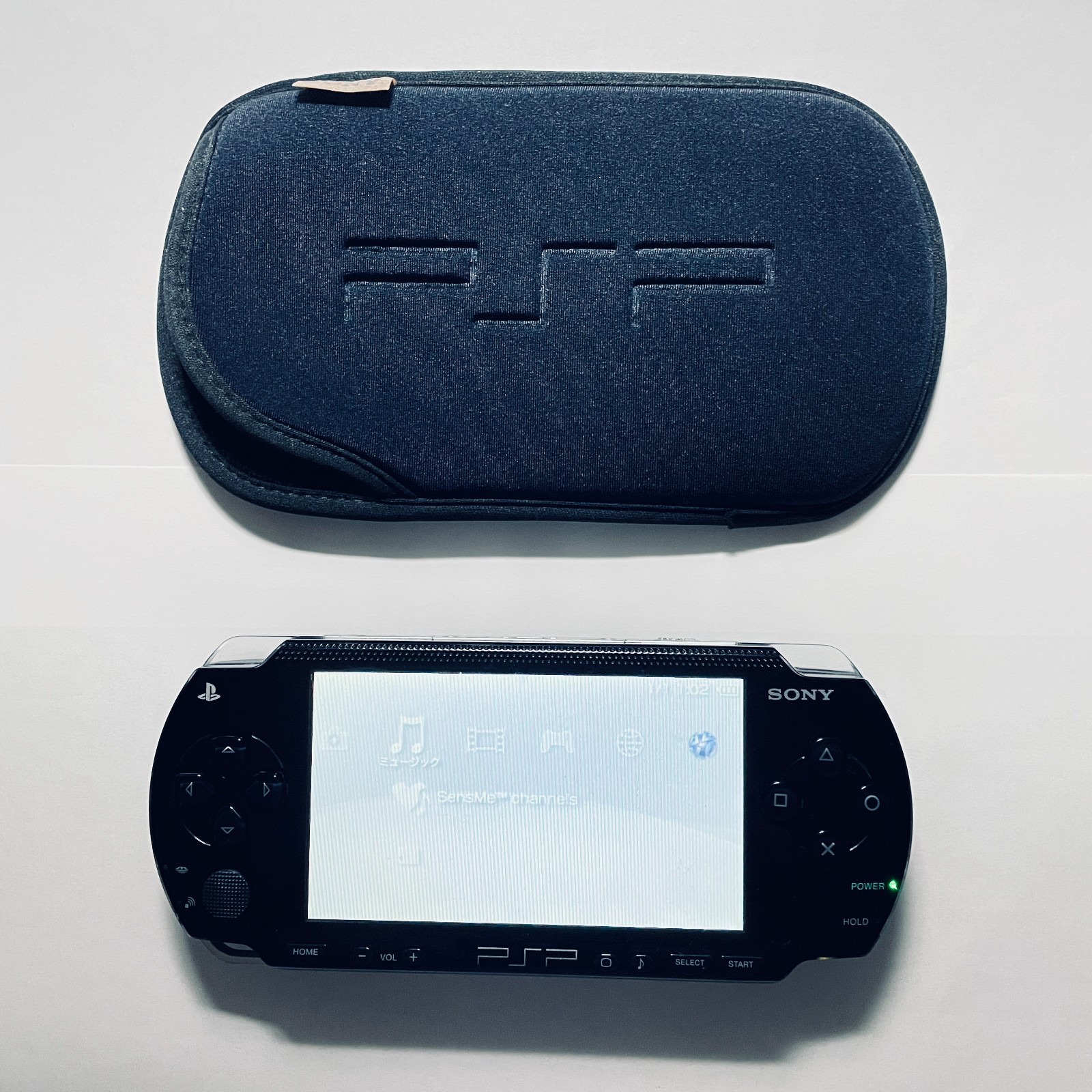 Sony PlayStation Porable PSP-1000 Black Console Video Game Japan w/Soft-case