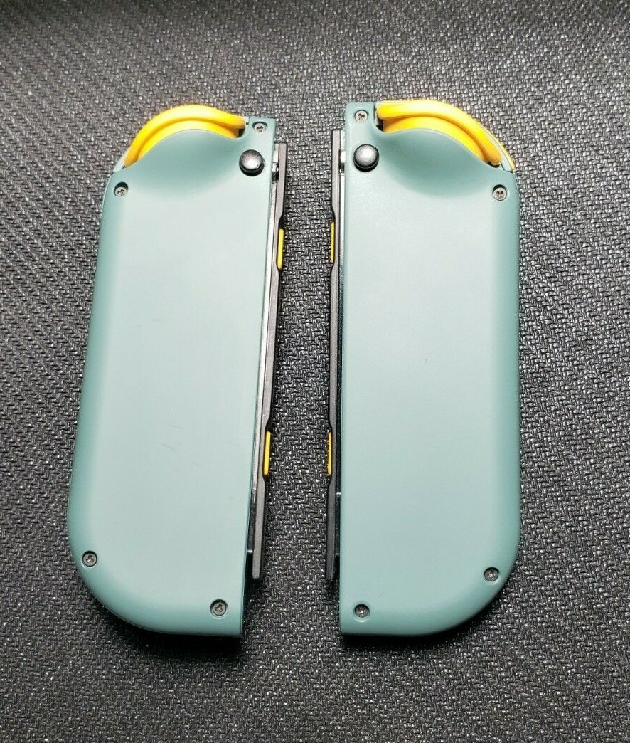 Custom Forest Green w/ Yellow Buttons Left and Right Nintendo Switch Joy cons