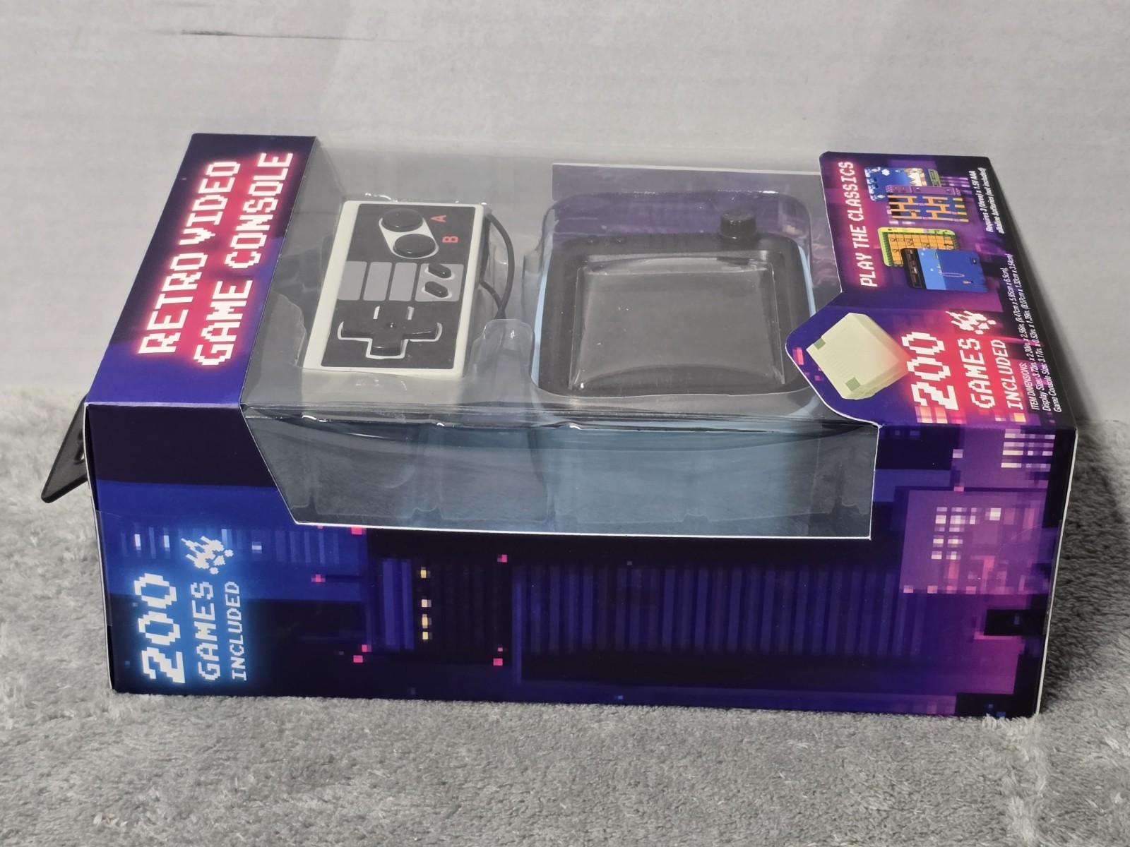 Vivitar Retro Mini Video Game Console 200 Games Included Mini TV Remote New