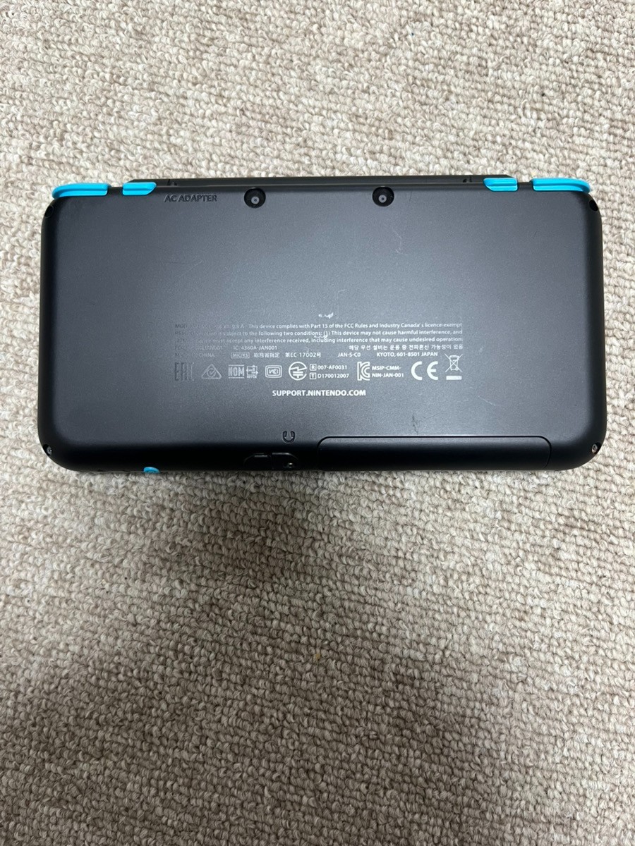 New Nintendo 2DS XL LL Black Turquoise Console Japanese B823