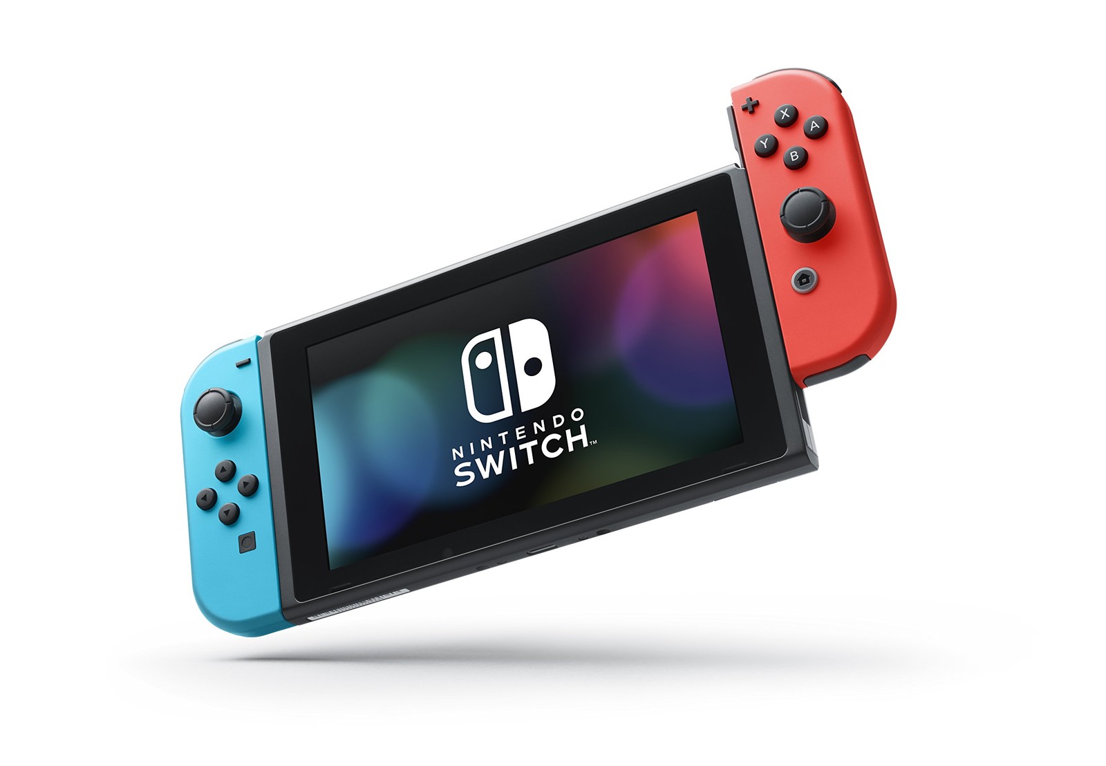 Nintendo Switch Gaming Console OLED Model w/ Neon Red & Neon Blue Joy-Con
