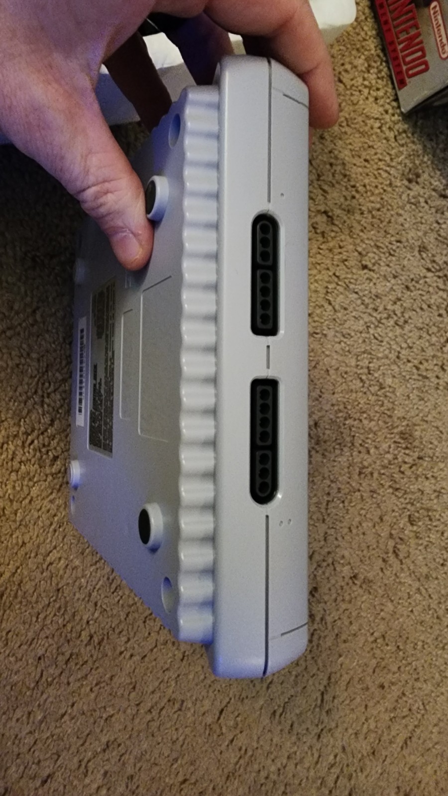 Super Nintendo SNES Mini JR Console Complete In Box SNS-101 Lot-1 Game CIB