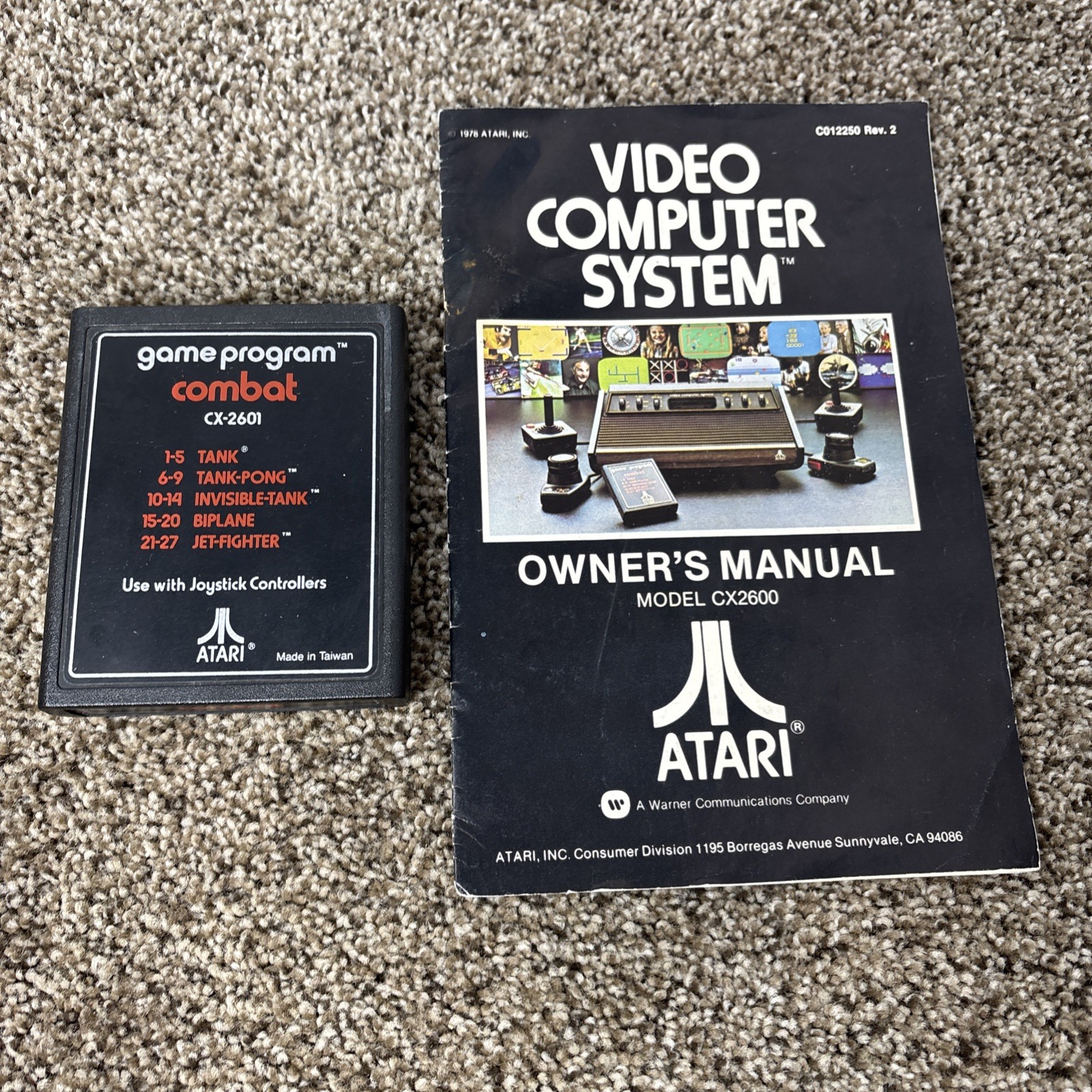 Atari 2600 Heavy Sixer Console In Box Chess Piece Box Tested Works Bundle