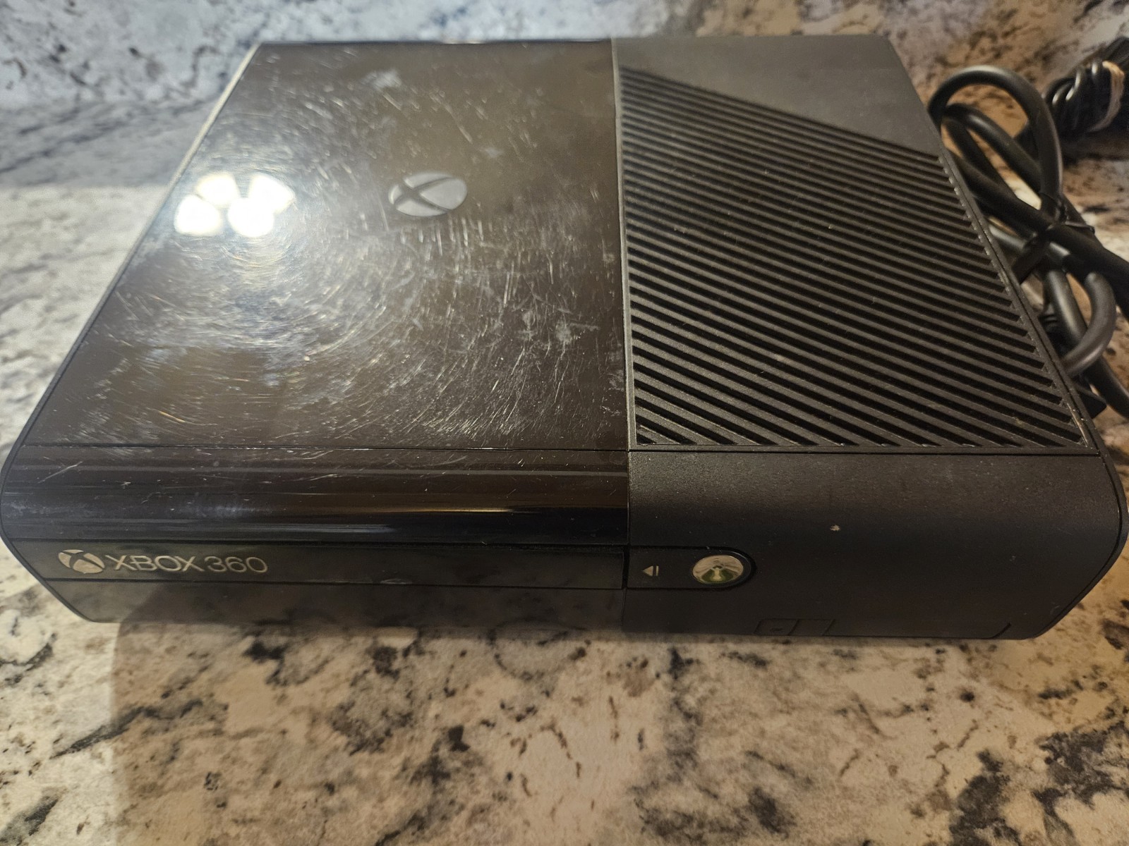 Xbox 360 E 500GB Kinect Bundle Camo Controller 5 Games Tested Working Complete