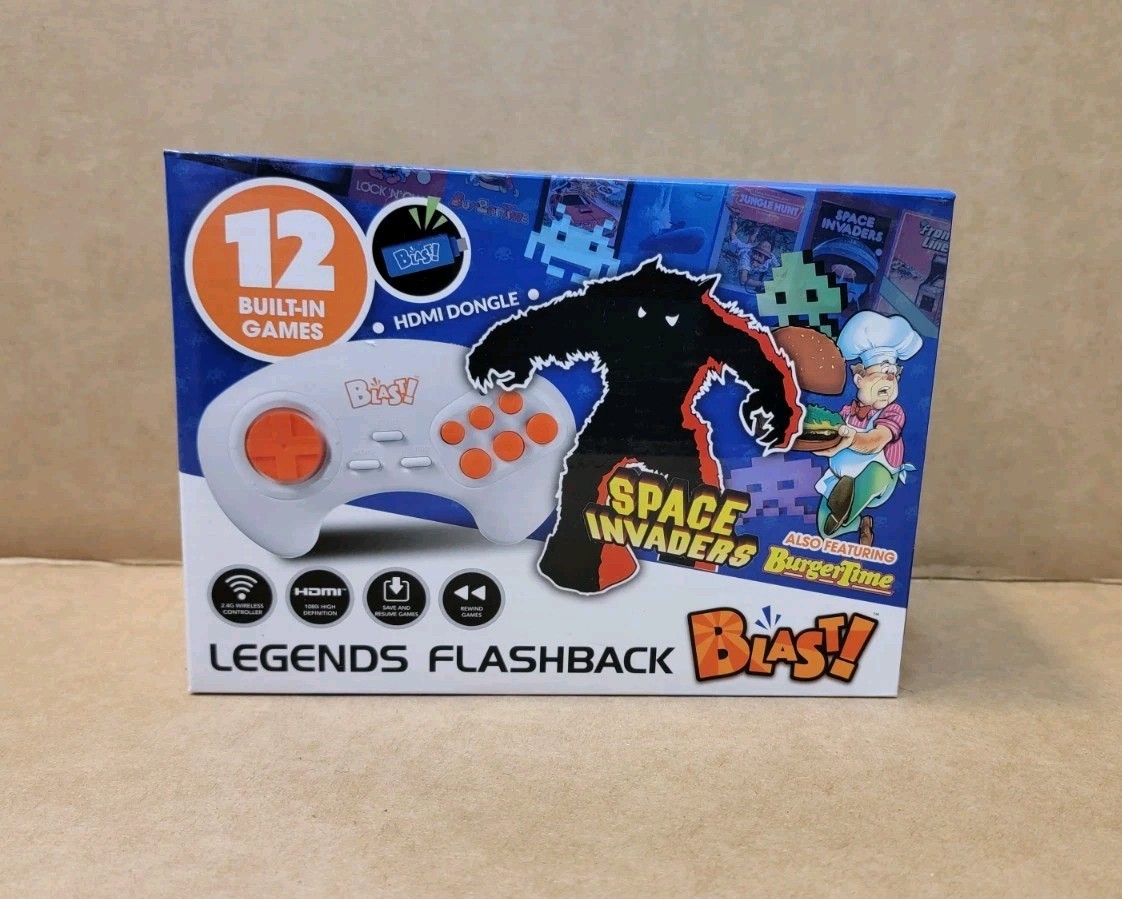 Legends Flashback Blast NEW IN BOX Retro Games Space Invaders Burger Time