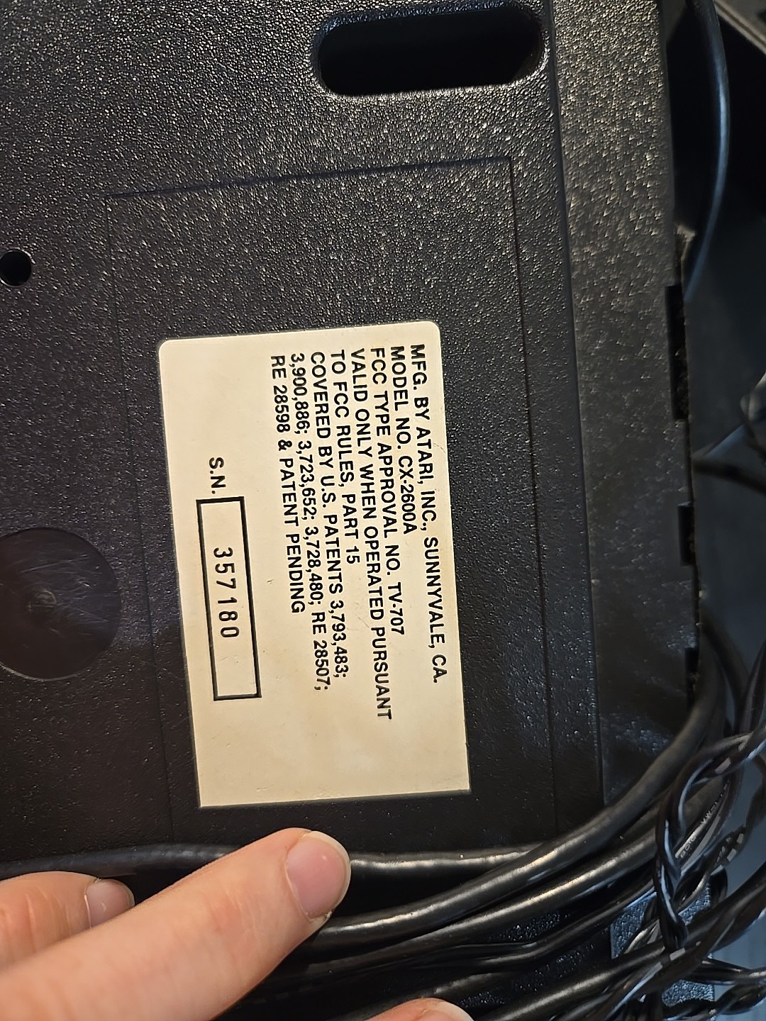 Atari 2600 Launch Edition Woodgrain Console (NTSC) See Pics Power Supply Only !!