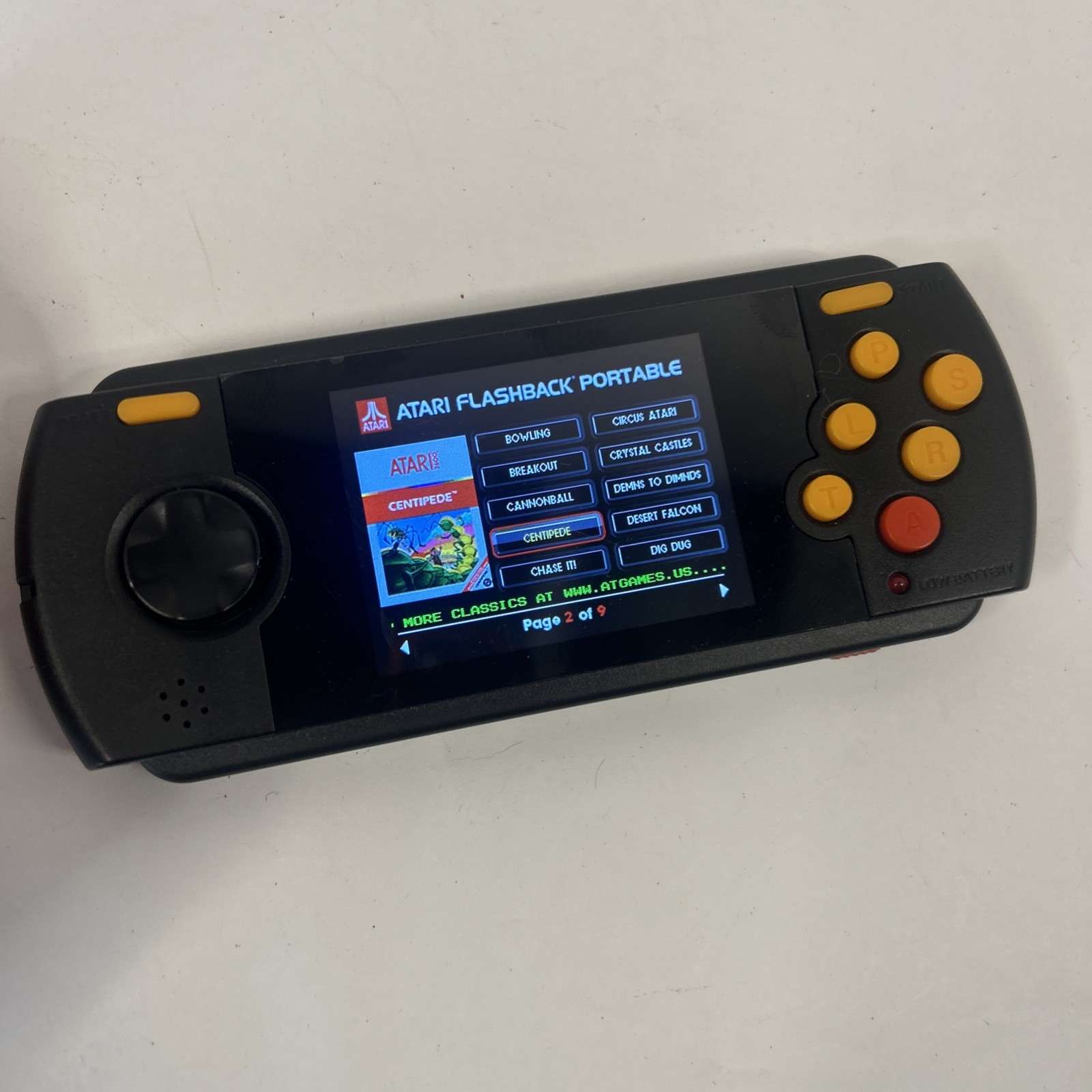 Atari Flashback Portable Handheld Game AP3280 Pac-Man Frogger Pitfall More Read