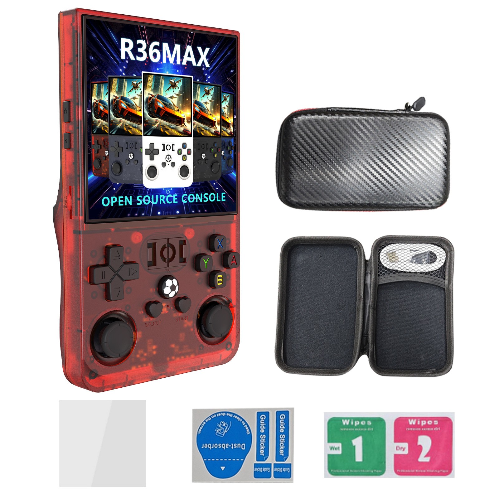 R36max 4 Inch Super Screen Open Source Handheld Game Console Linu 15000+Games