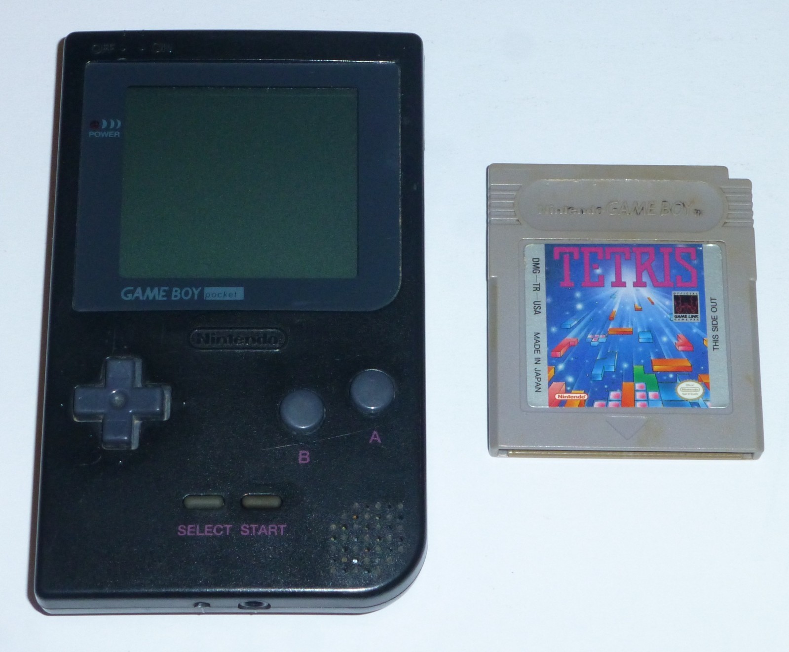 Nintendo Game Boy Pocket Console with Tetris (Black) MGB-001 Tested & Working