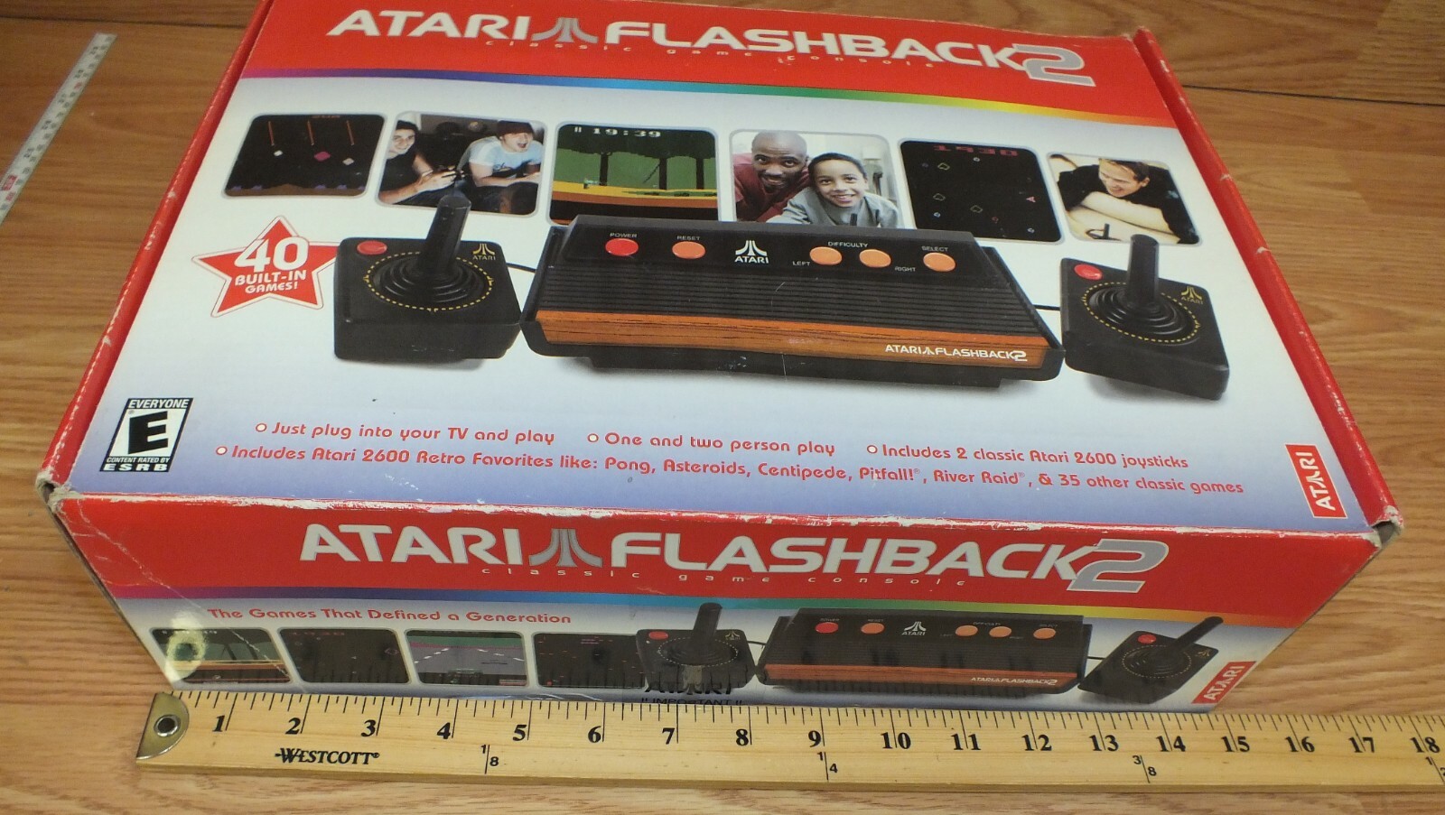 Atari Flashback 2 Black Plug & Play TV Game Console (NTSC) 40 Built-In Games!