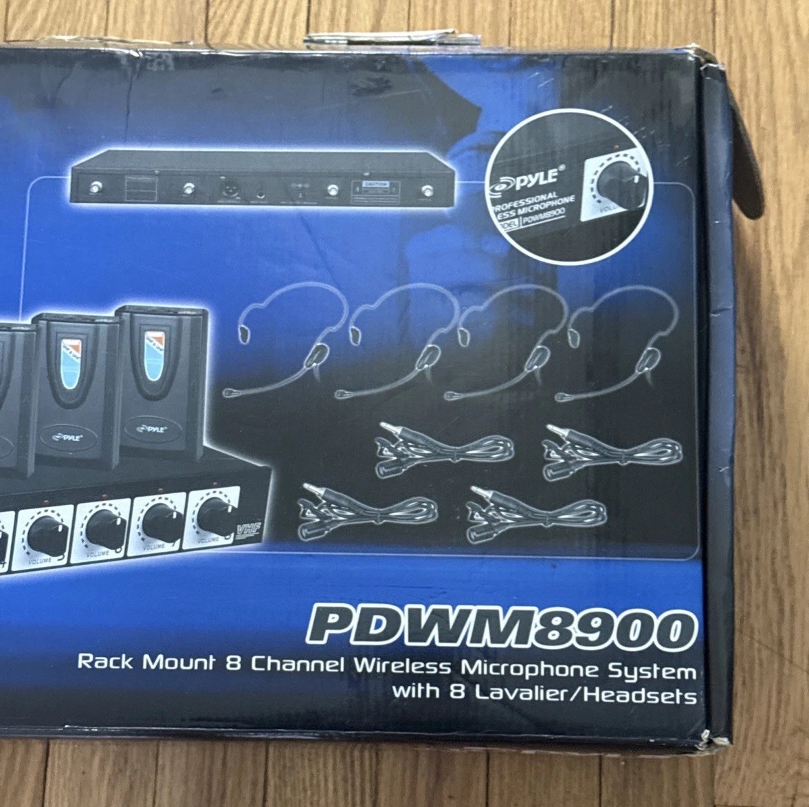Pdwm8900 Rack mount 8 channel wireless microphone system with 8 lavalier/Read