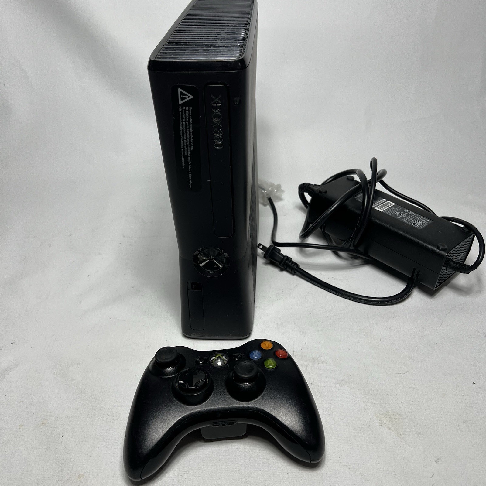 Xbox 360 S Slim Bundle W/Kinect Sensor Wireless Controller Power Supply Tested