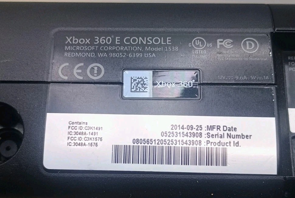 Microsoft Xbox 360 E 250GB Game Console Black
