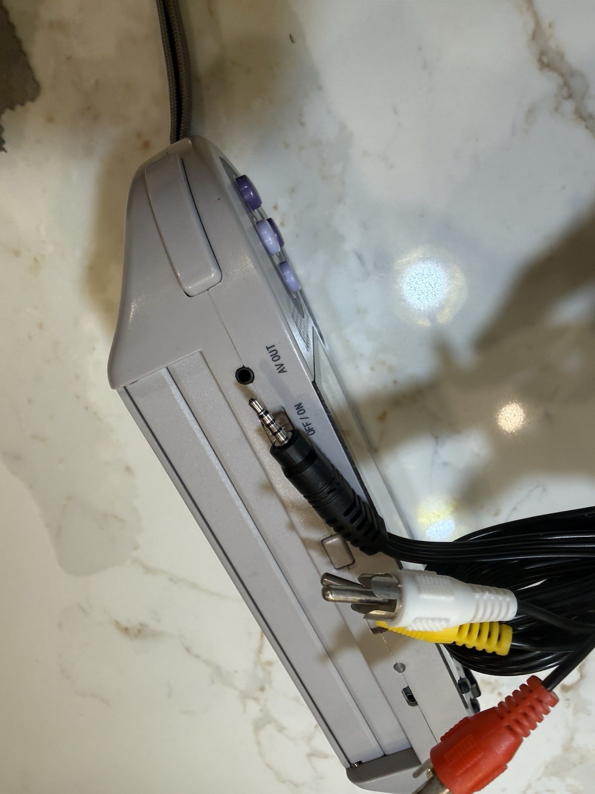 Hyperkin SupaBoy S Handheld SNES Console Gray with Controllers & Composite RCA