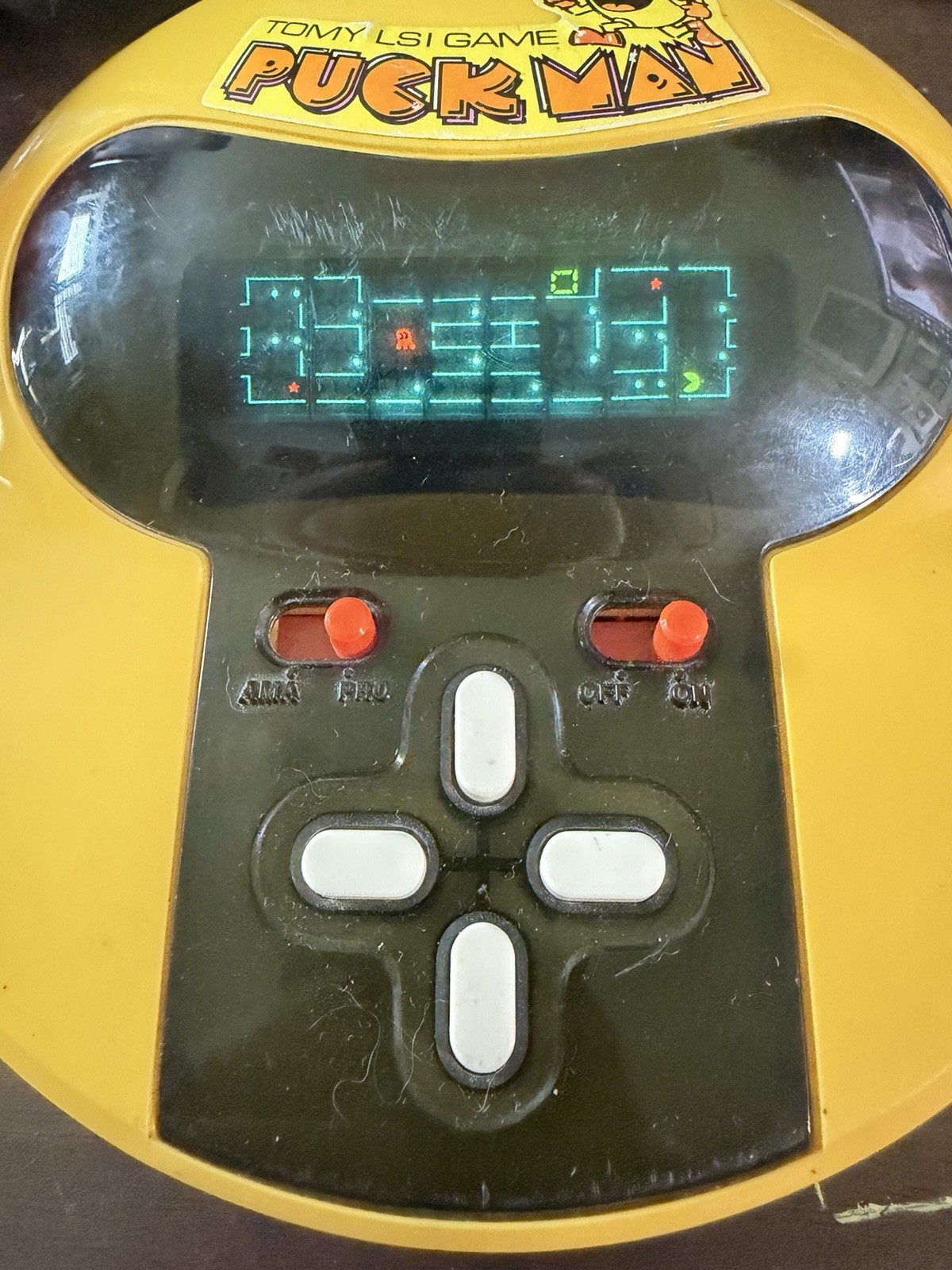 Tomy Puck Man LSI Japan Tabletop Video Game Rare Working Tested Pac