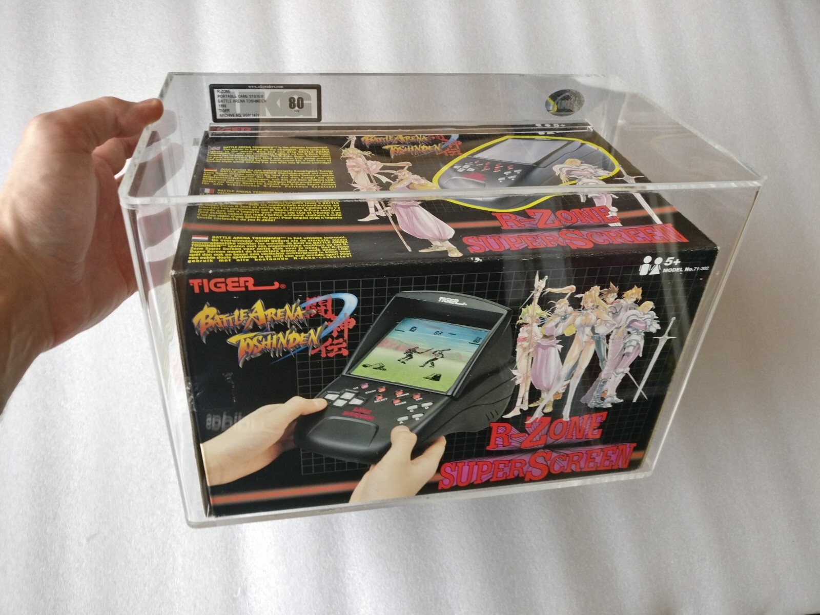 R-Zone Super Screen Console Graded 80 UKG Tiger 1996 Battle Arena Toshinden RARE