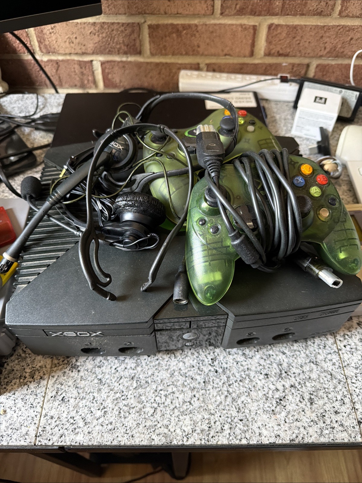 Xbox Console And 2 Controller DVD Playback and Headphones