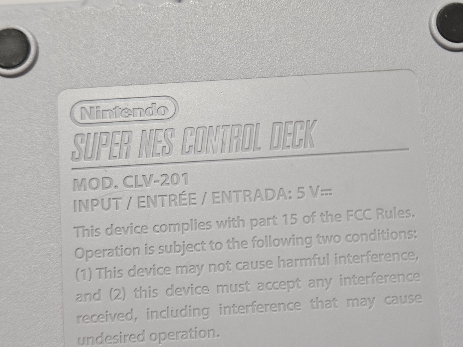 Nintendo Super NES Mini CLV-201 Control Deck W Controllers Soft Mod 80 Games