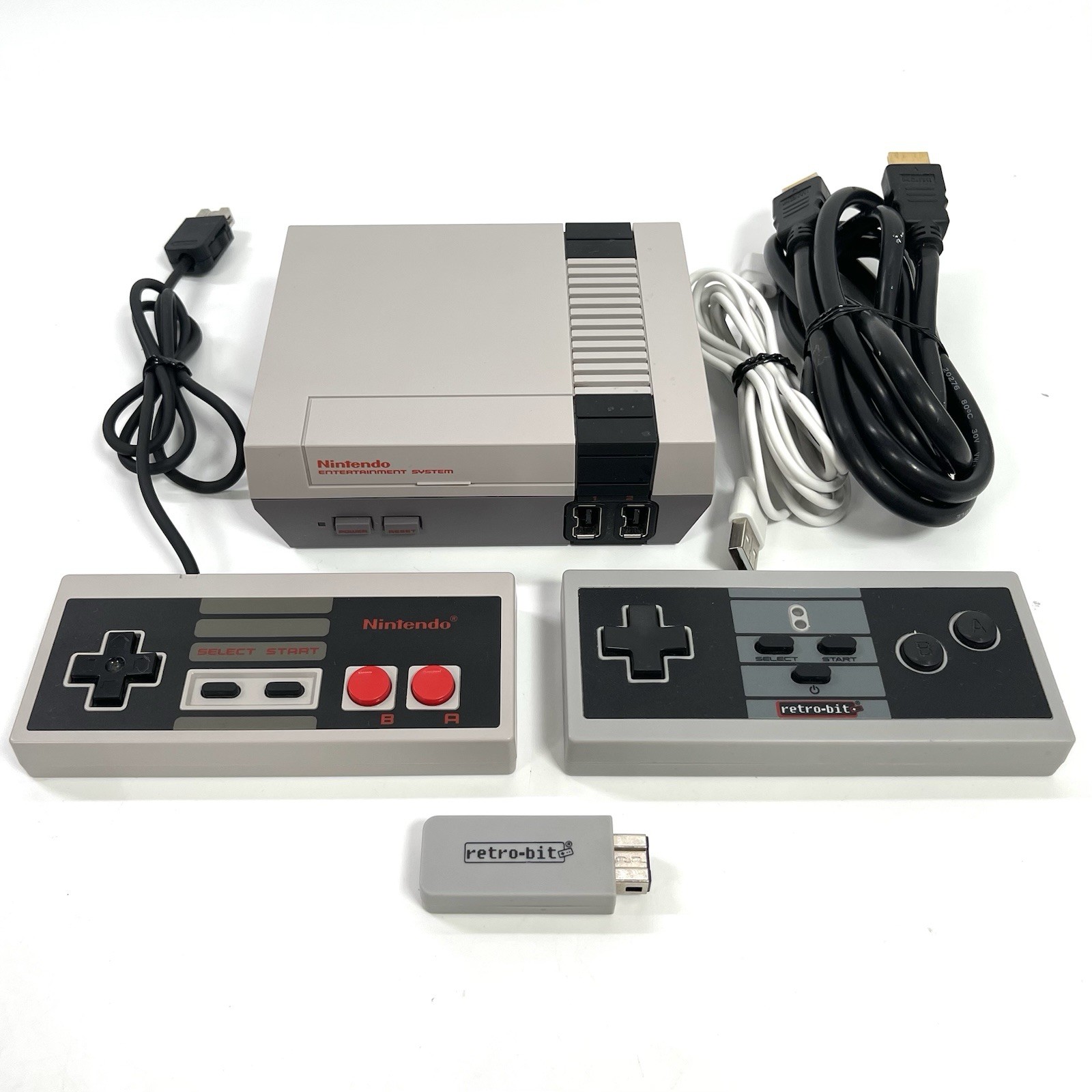 Nintendo NES Classic Edition Mini Console CLV-001 w/ OEM Controller & Retro-bit