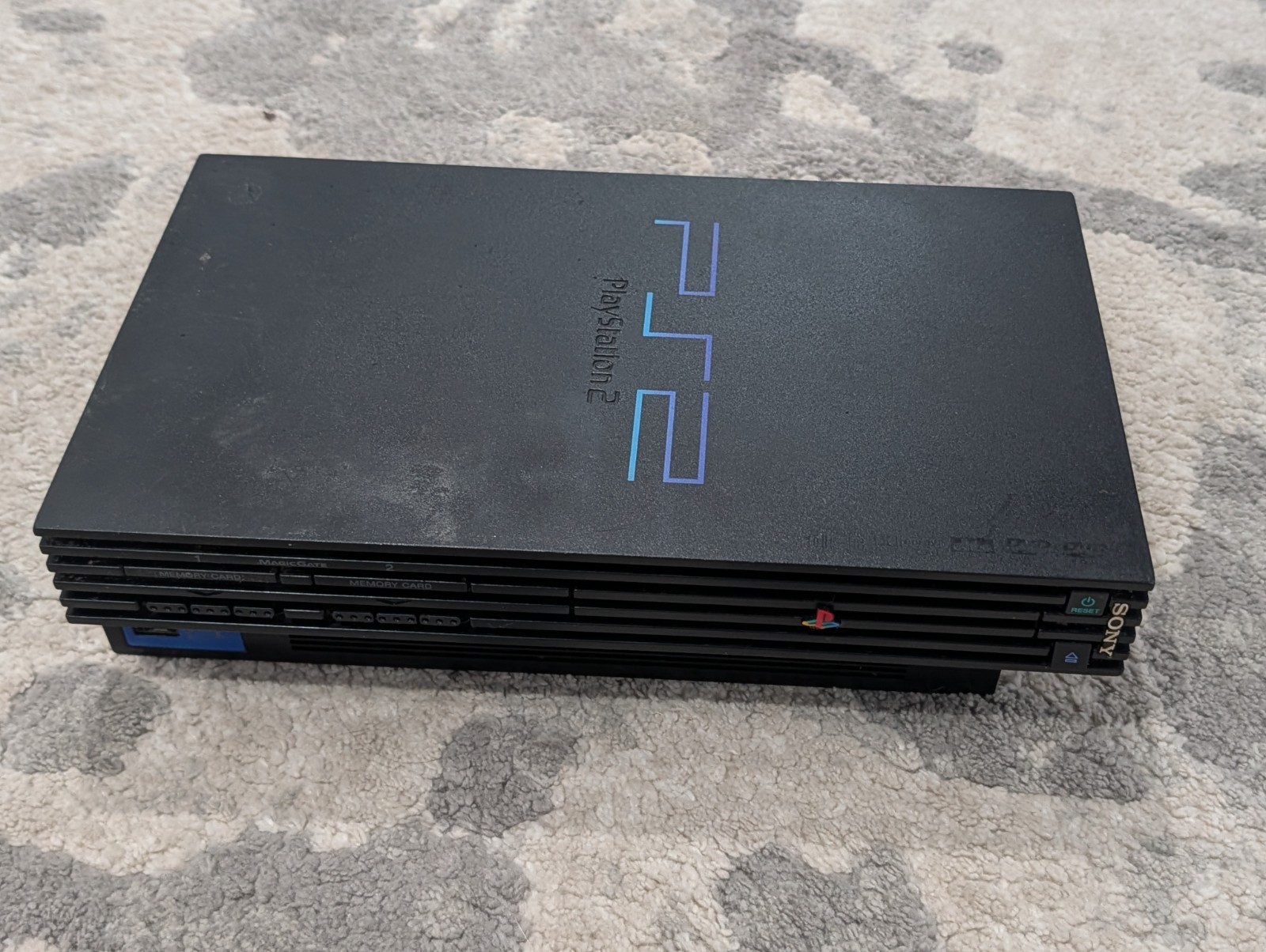 Sony PlayStation 2 PS2 W/ Controller & 8 MB Memory Card *NO HARF DRIVE UNTESTED*