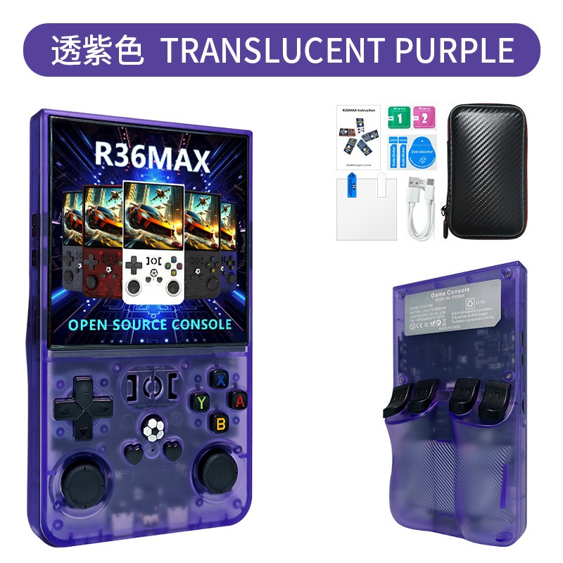 R36max 4 Inch Super Screen Open Source Handheld Game Console Linu 15000+Games