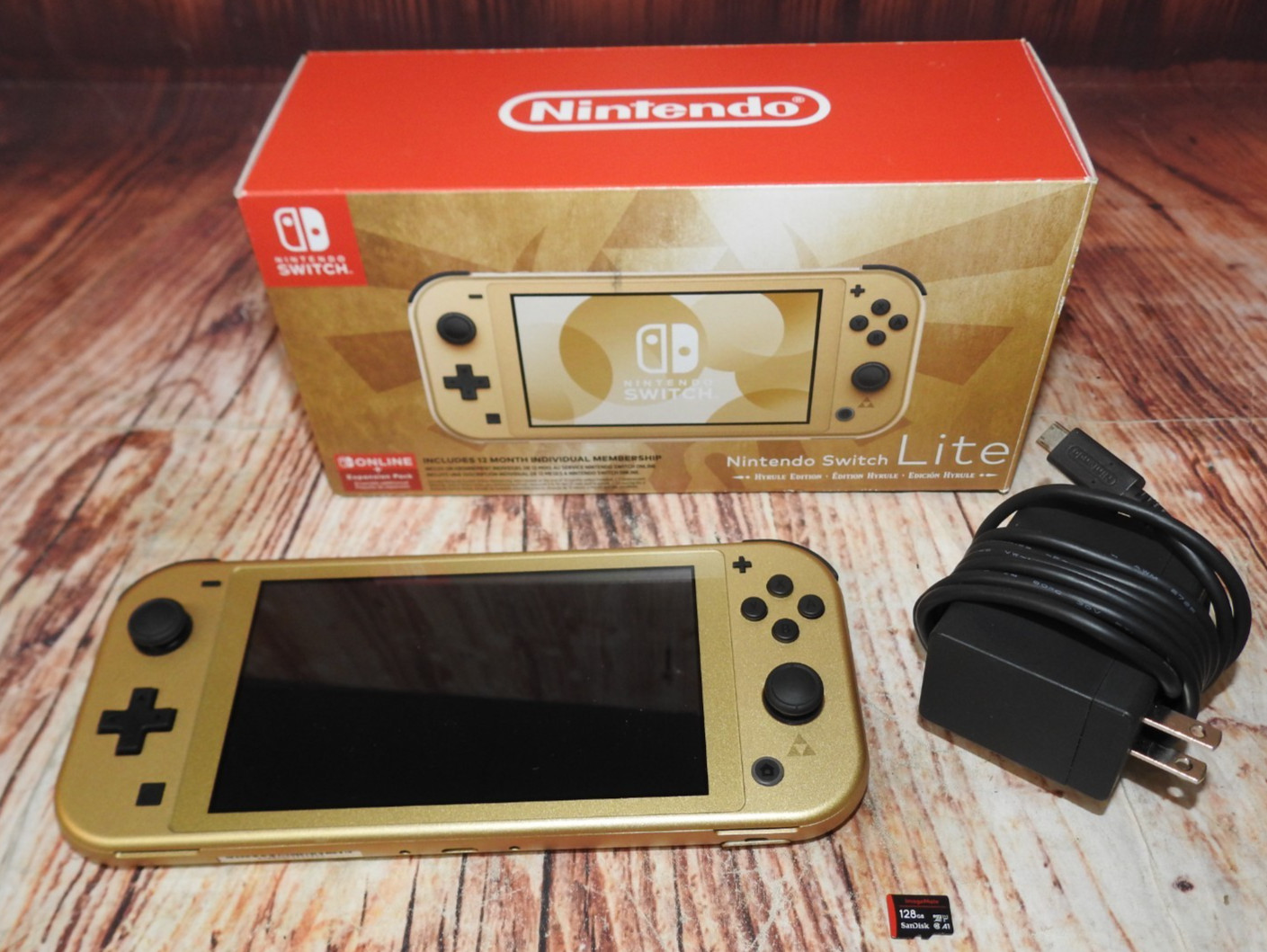 IN BOX! Nintendo Switch Lite Legend of Zelda Hyrule Limited Edition 128gb Memory