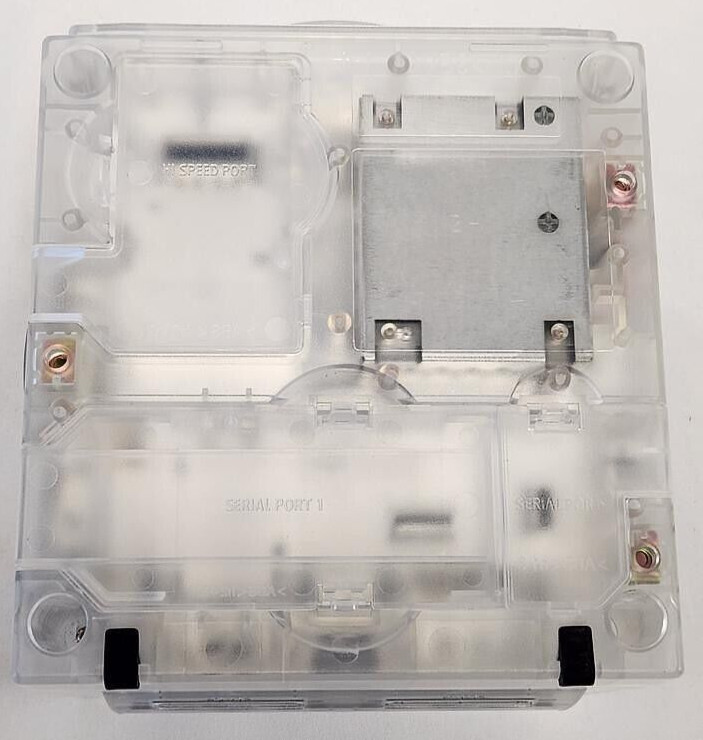 Nintendo GameCube Translucent CLEAR Gaming Console DOL-101 System Bundle Set NGC