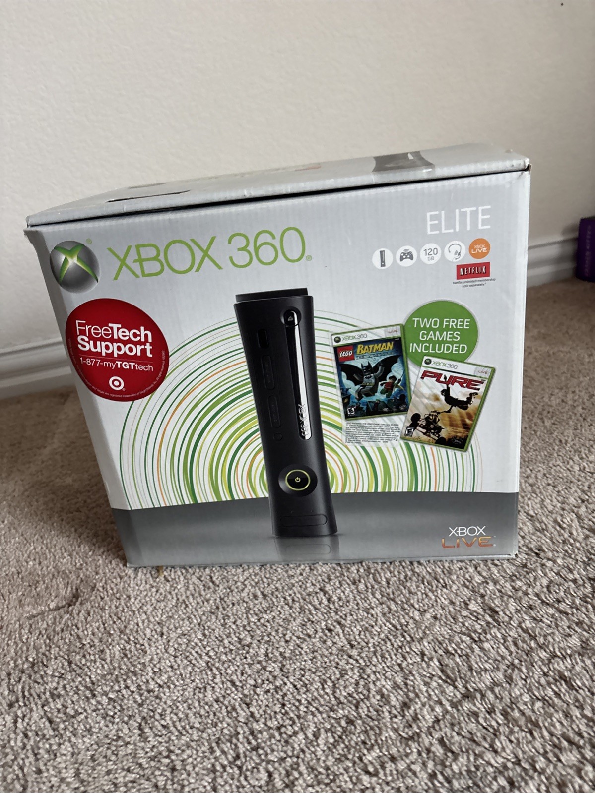 Xbox 360 Elite Black Untested No Hard Drive Sold As-Is