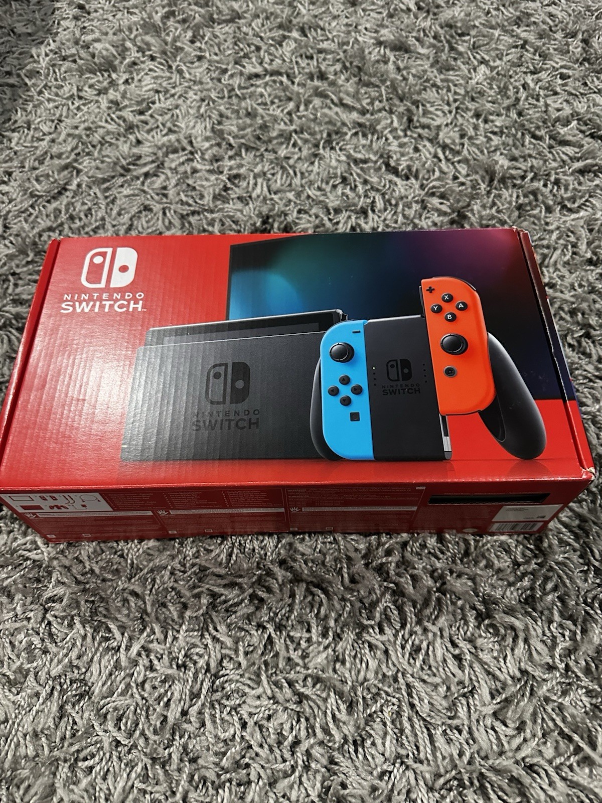 Nintendo Switch 32GB Neon Blue/Red Joy-Con Dock Case 5 Games Wi-Fi 1080p