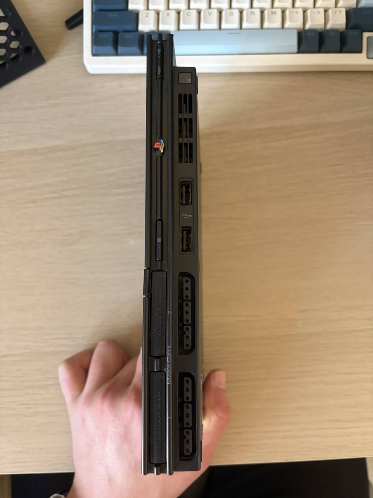 Sony PlayStation 2 Slim Line Version 1 Console – Charcoal Black (SCPH-70012)
