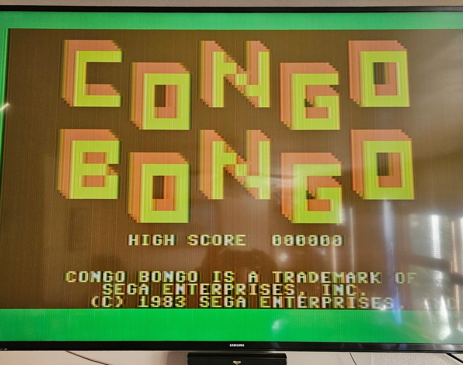 CONGO BONGO COMMODORE 64 VIDEO GAME CARTRIDGE & MANUAL WITH BOX COMPLETE TESTED