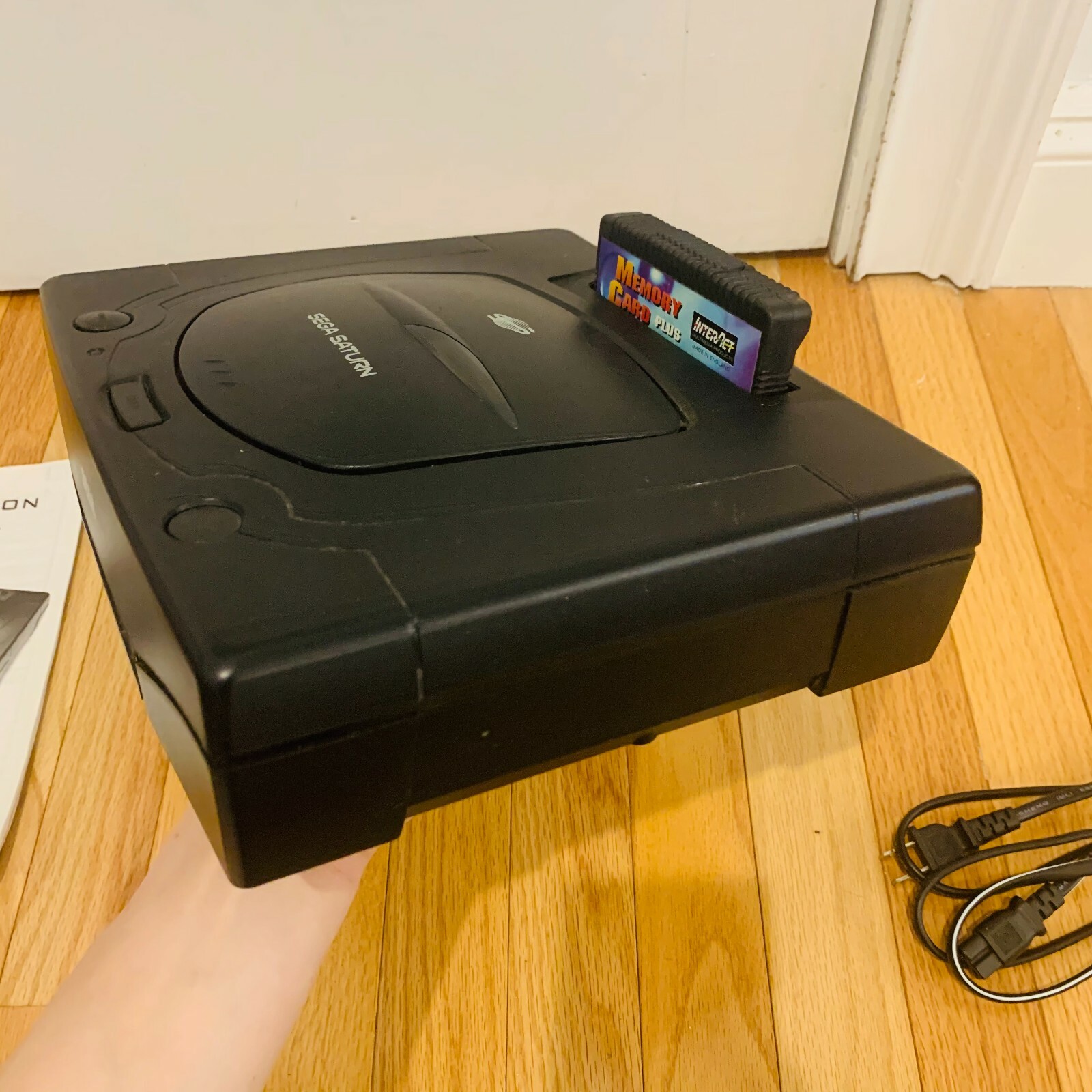 SEGA Saturn Black Console Bundle MK-80000, 4 Games + 1 Controller FOR PARTS