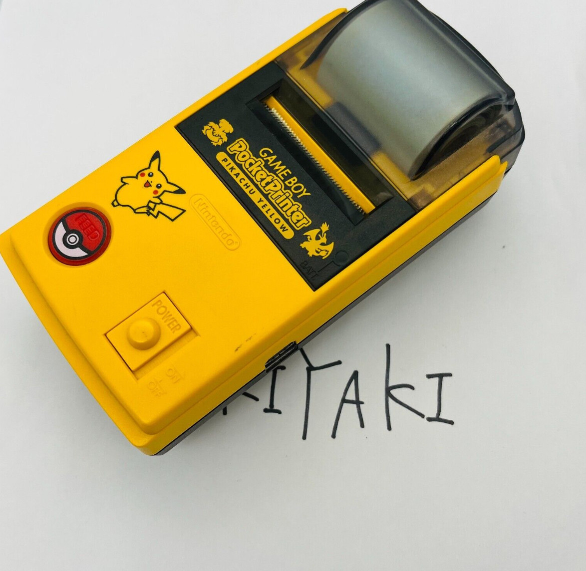 Nintendo Gameboy Pocket Printer Pokemon Pikachu Yellow Version Working